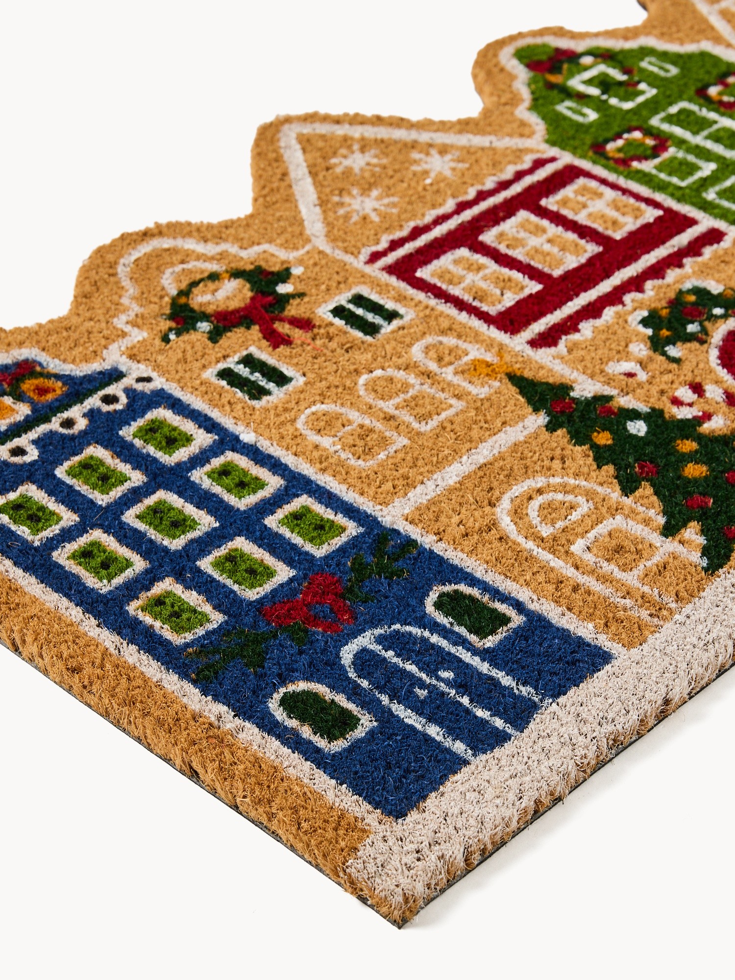 House-shaped doormat, Multicolor, large image number 1
