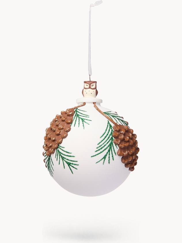 Pallina albero in vetro