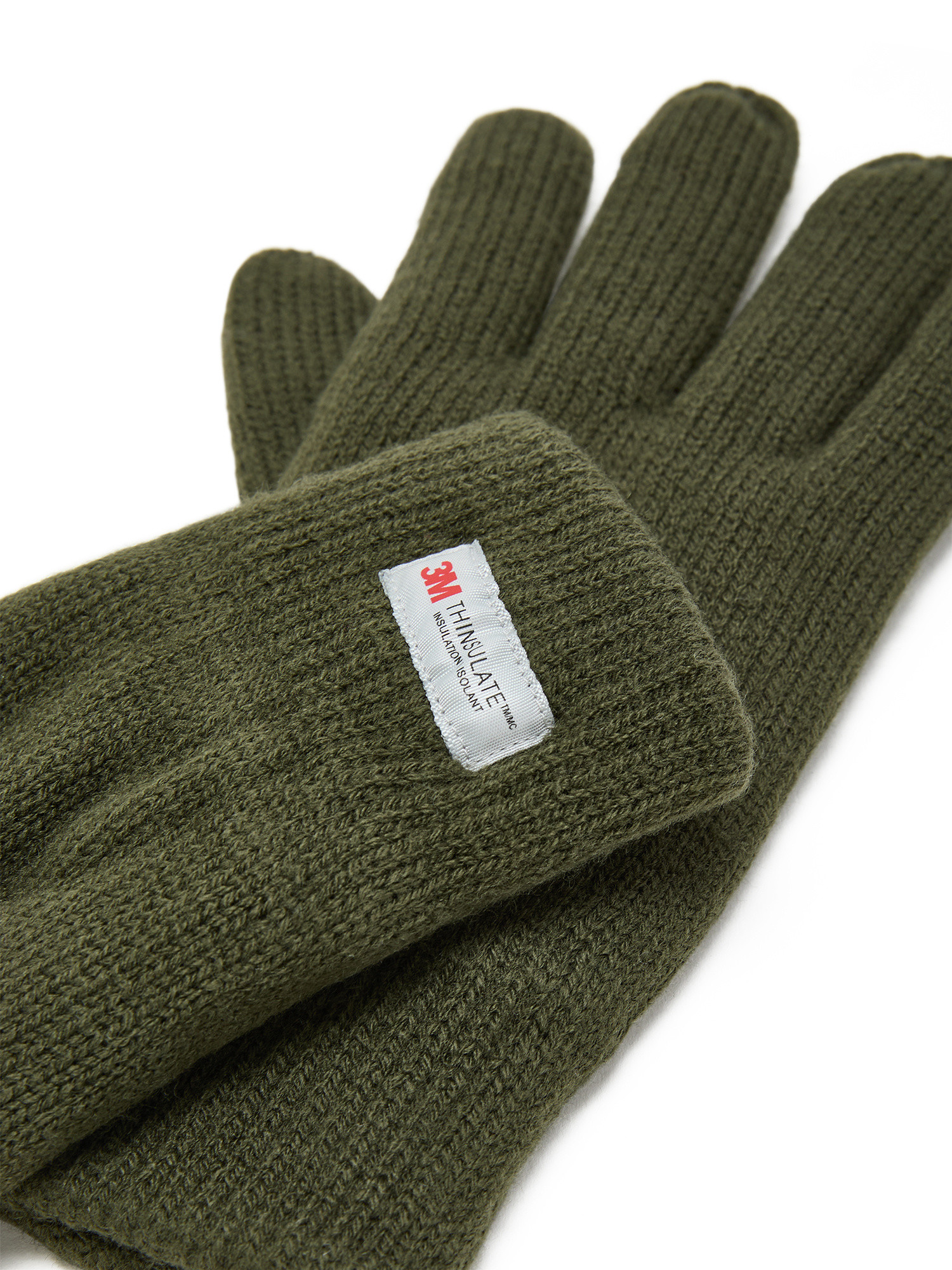 Luca D'Altieri - Knitted gloves, Olive Green, large image number 1