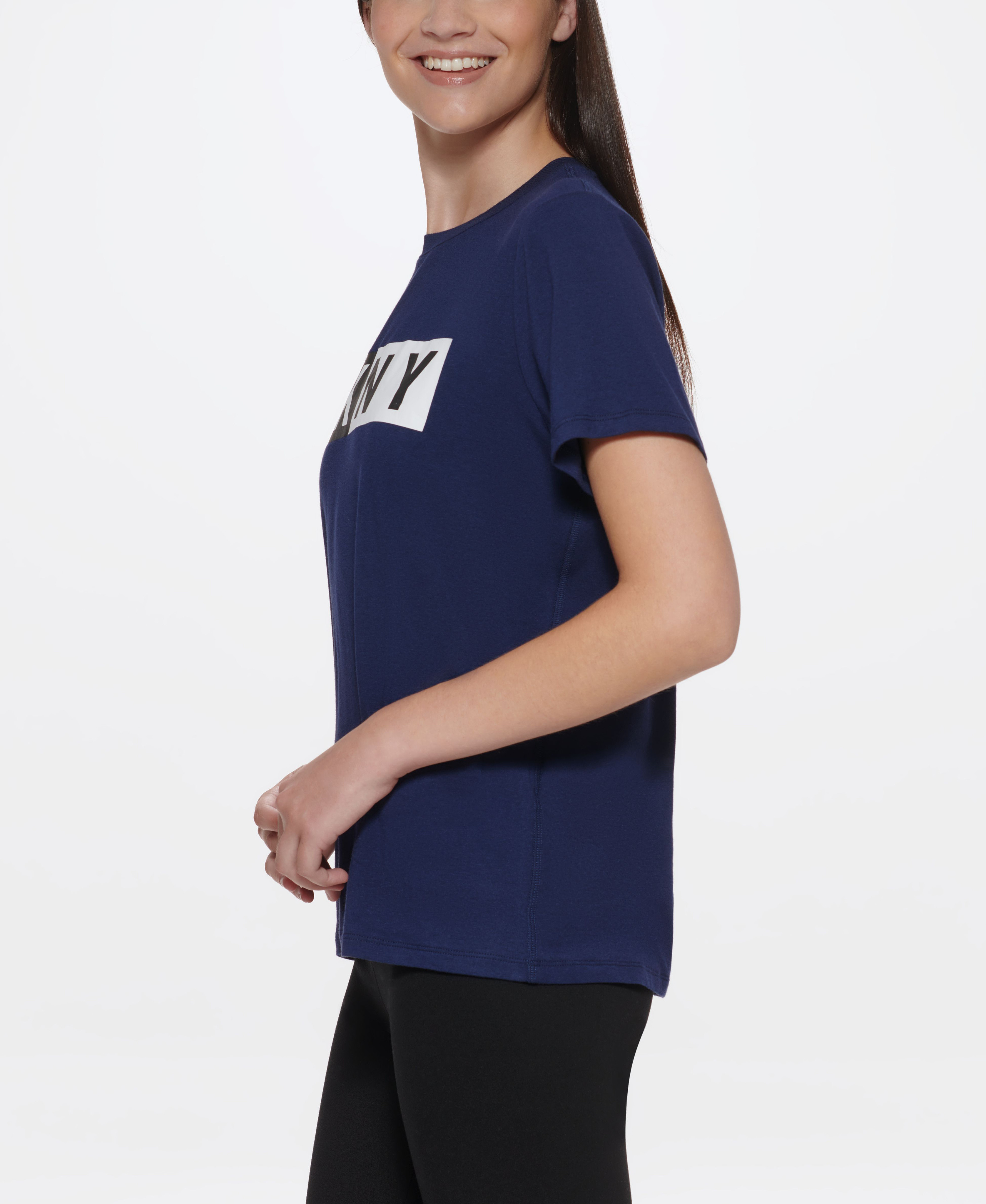 T-shirt con logo two tone, Blu, large image number 3