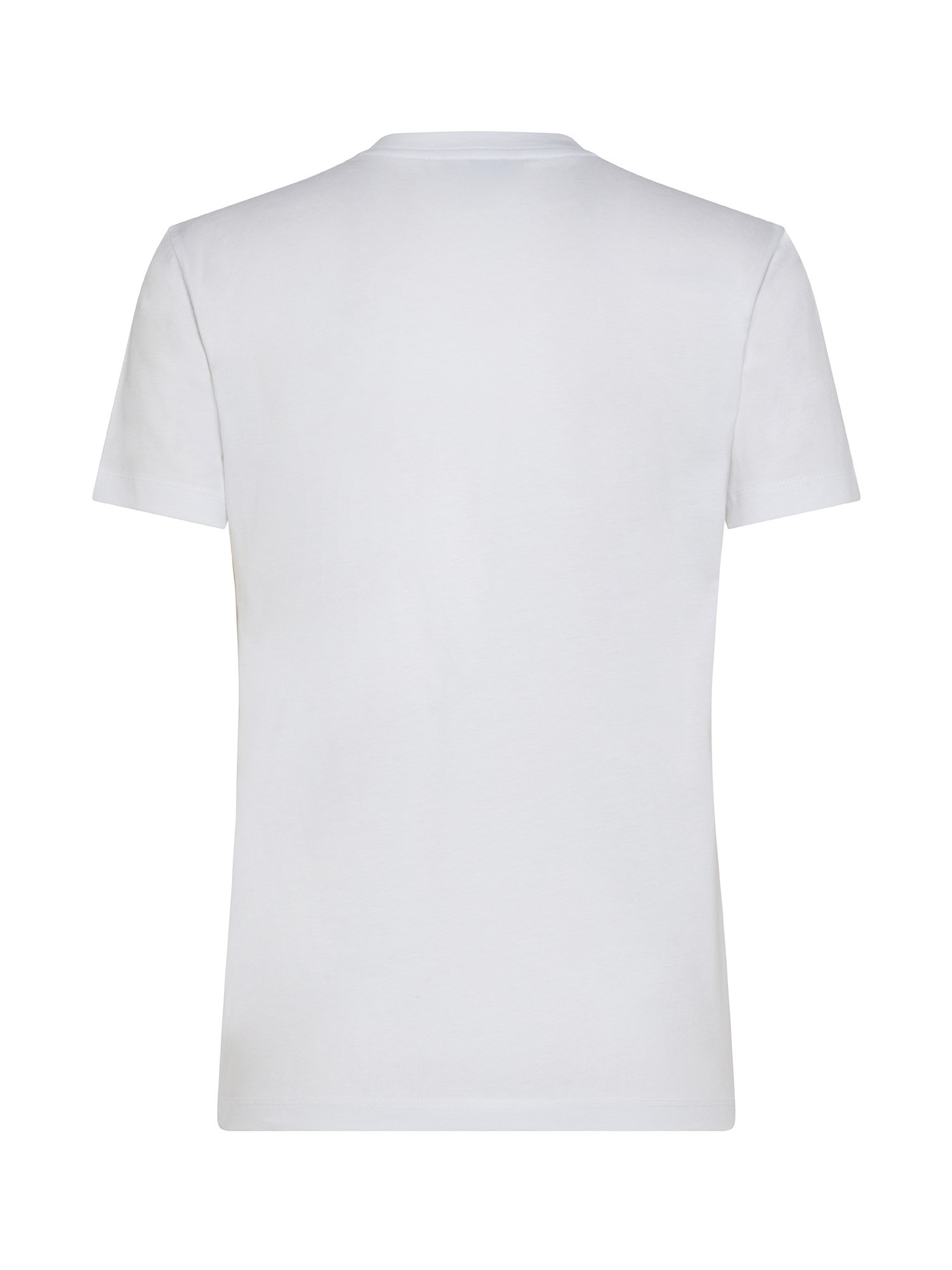 Emporio Armani - T-shirt in cotone con stampa, Bianco, large image number 1