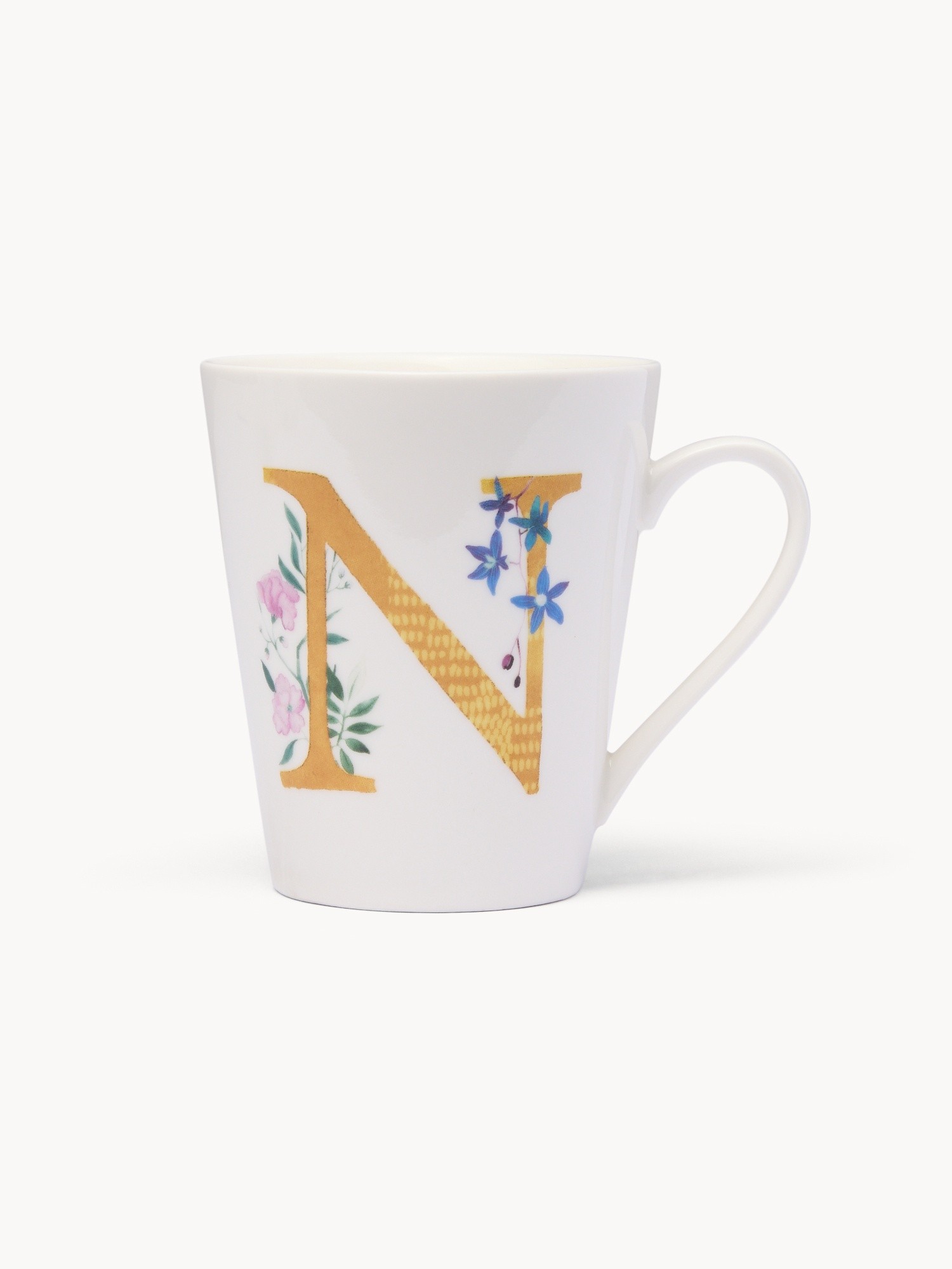 Mug in new bone china lettera N, Bianco 1, large image number 1