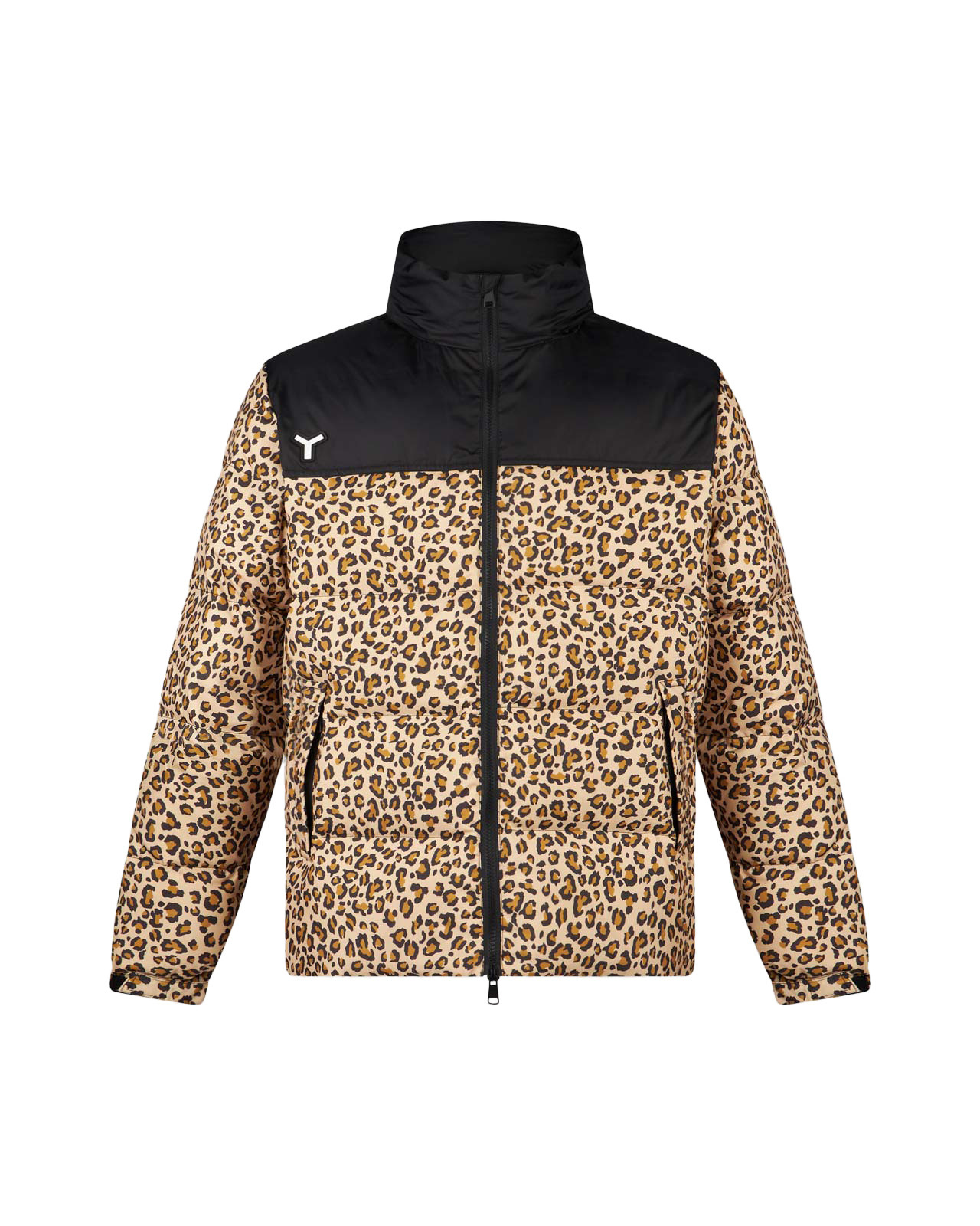 Yes I Am - Reversible leopard-print down jacket, Brown, large image number 0