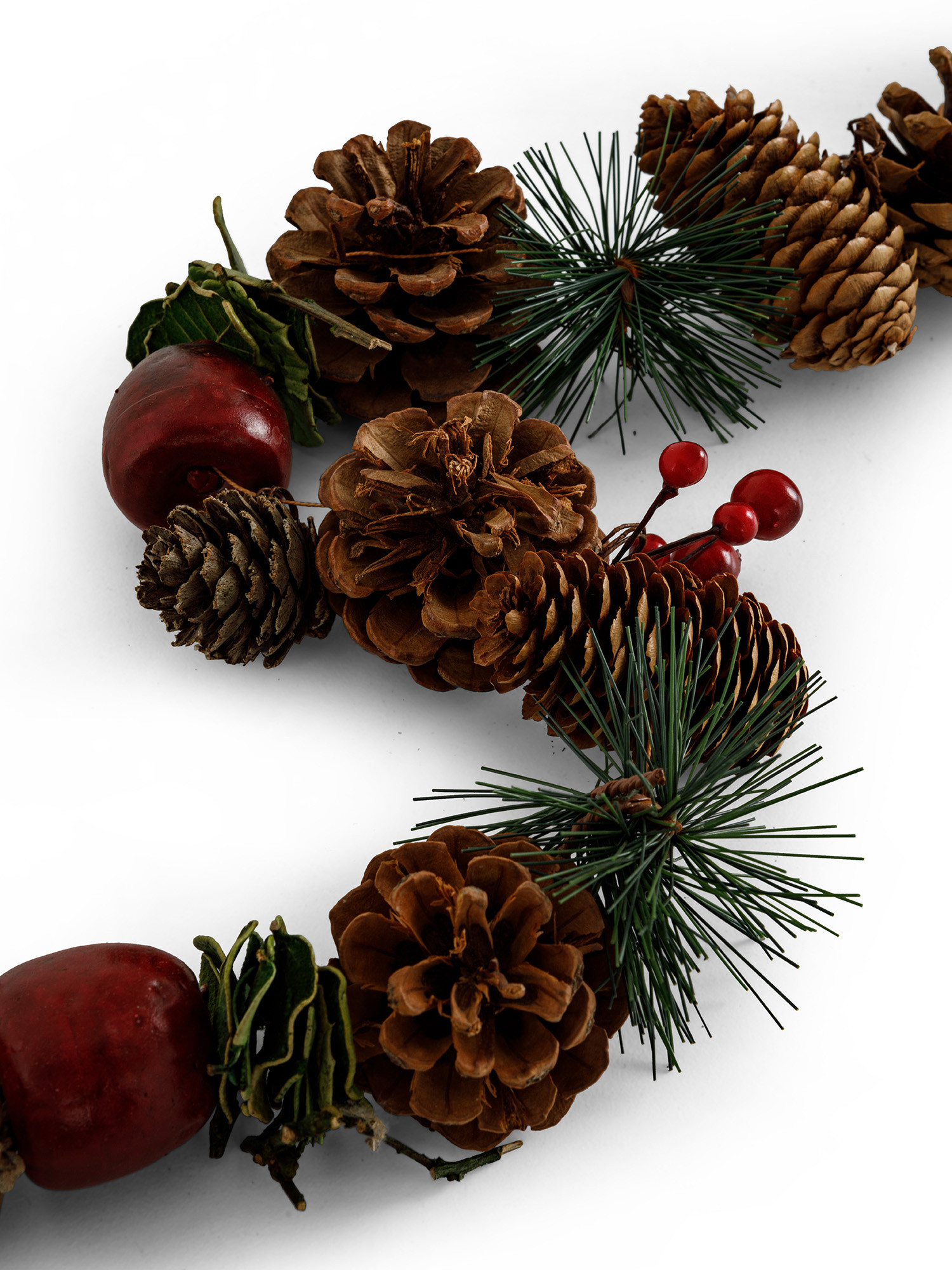 Garland of pine cones and fruit, Brown, large image number 1