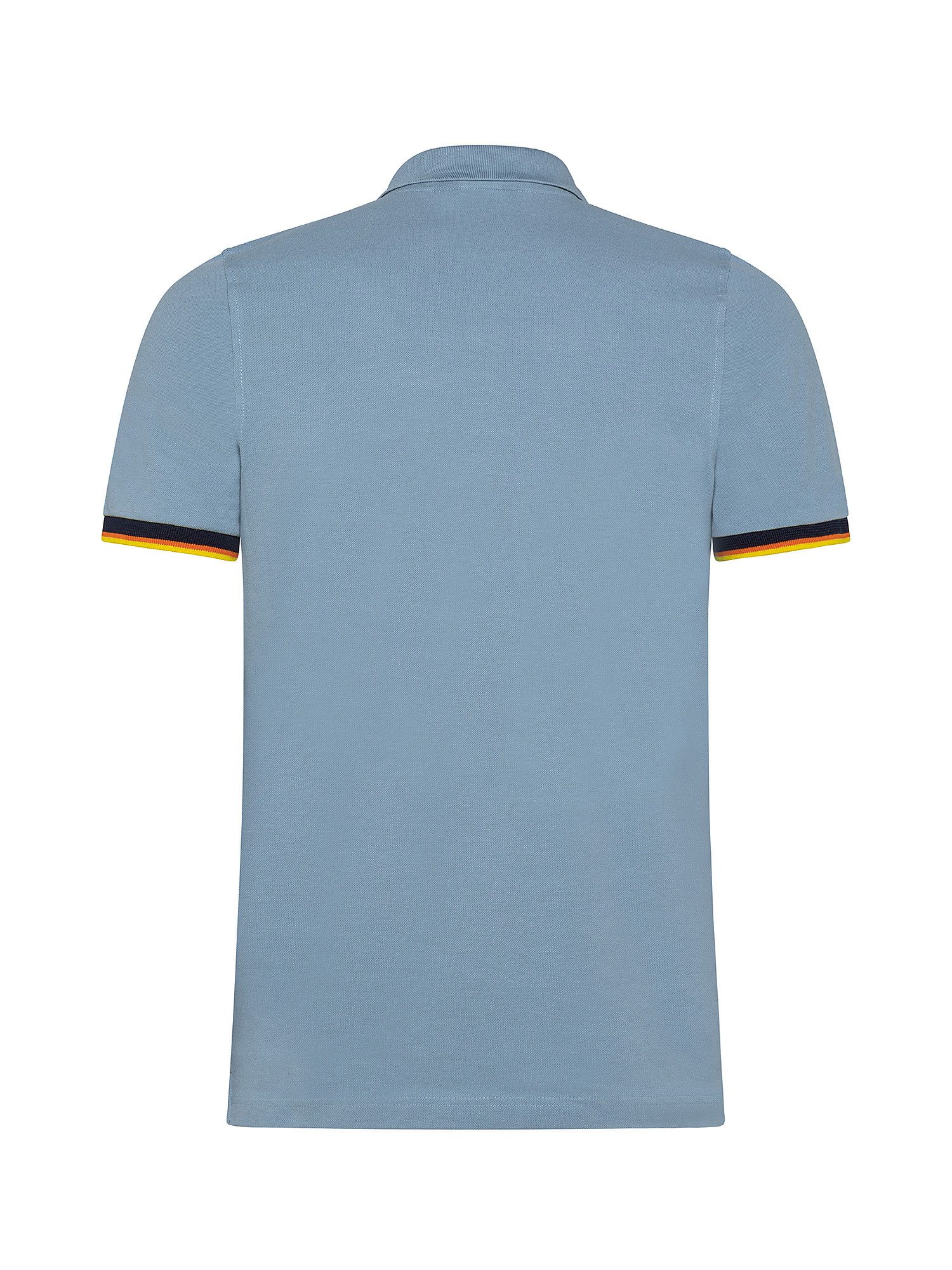 Stretch slim fit polo shirt, Light Blue, large image number 1