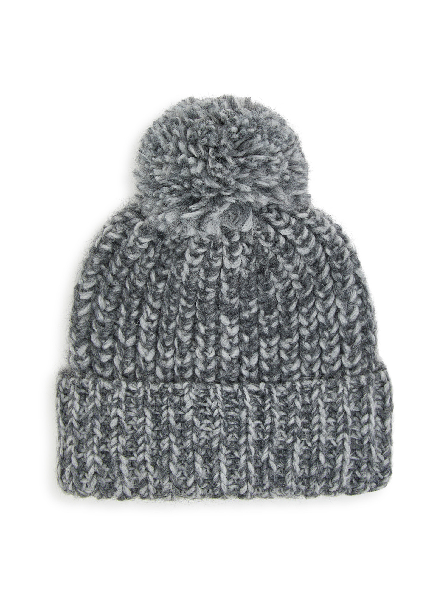 Luca D'Altieri - Beanie with pompon, Grey, large image number 0