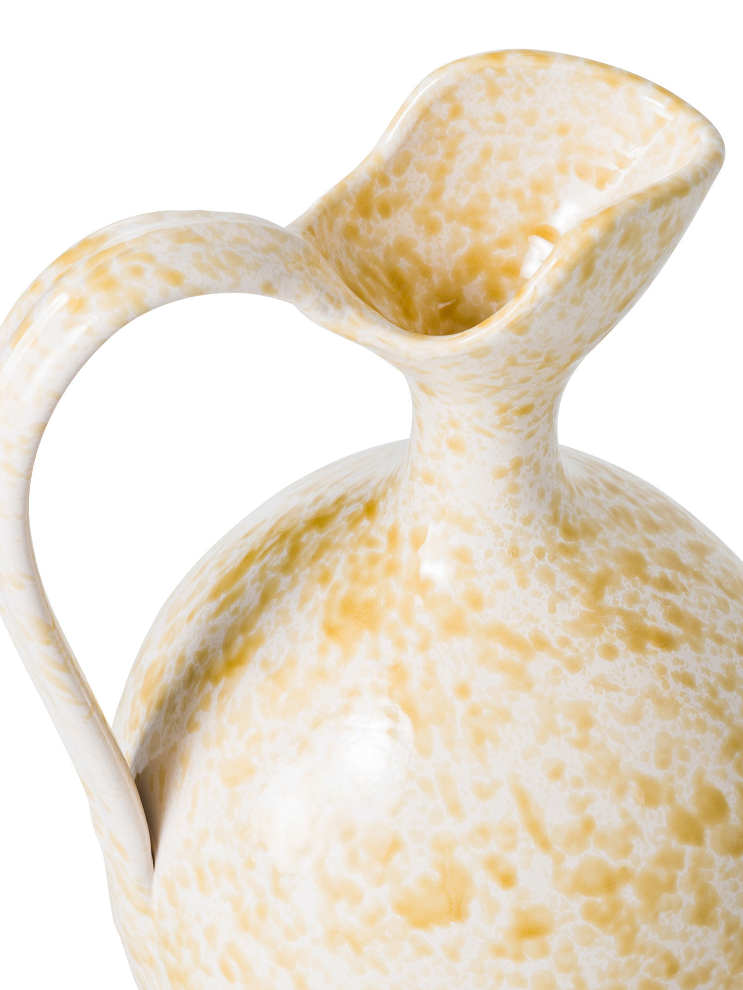 Made in Italy handcrafted ceramic amphora, Yellow, large image number 2