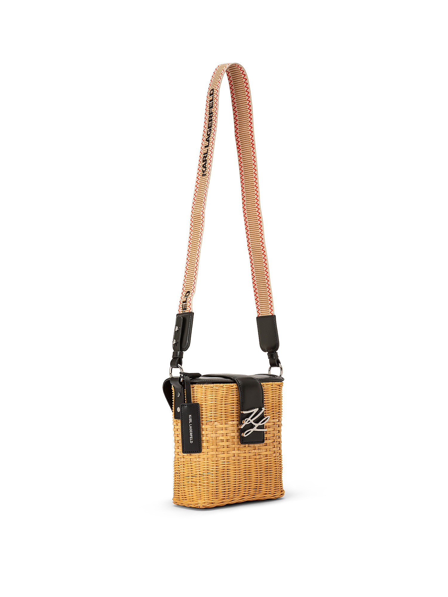 Autograph wicker crossbody, Black, large image number 1