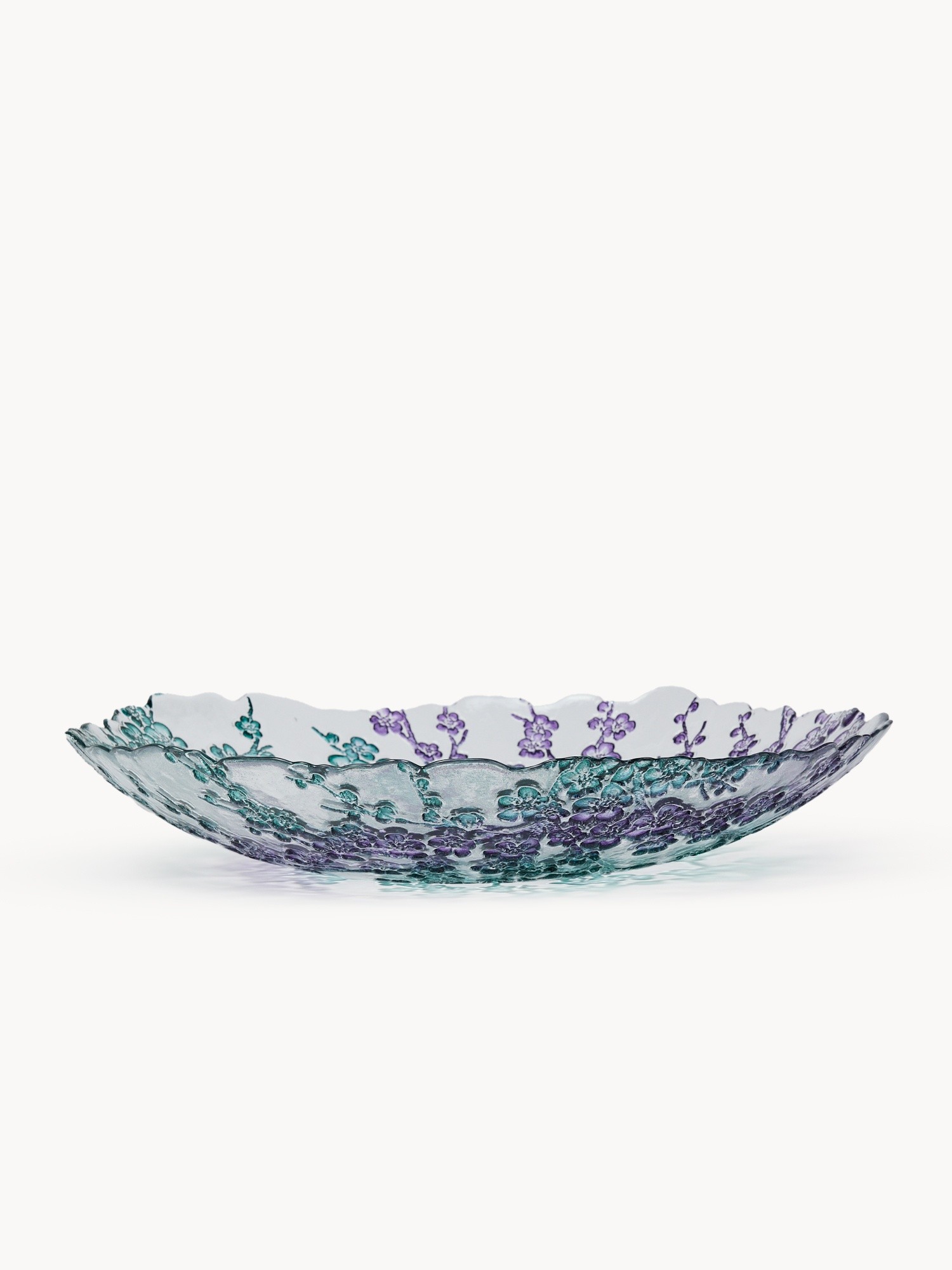 Kyoto glass centerpiece, White / Blue, large image number 0