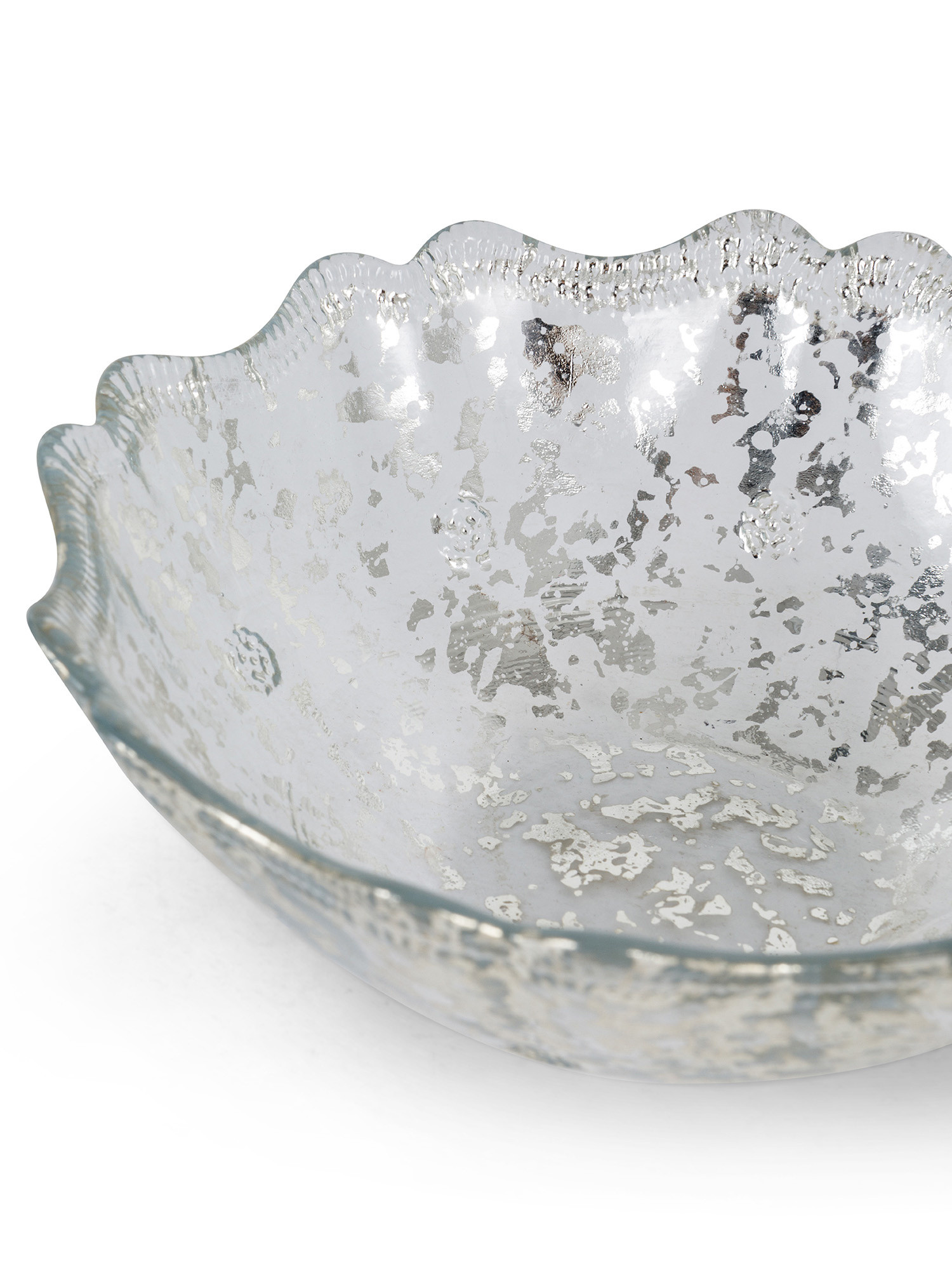 Decorated glass bowl, Silver Grey, large image number 1