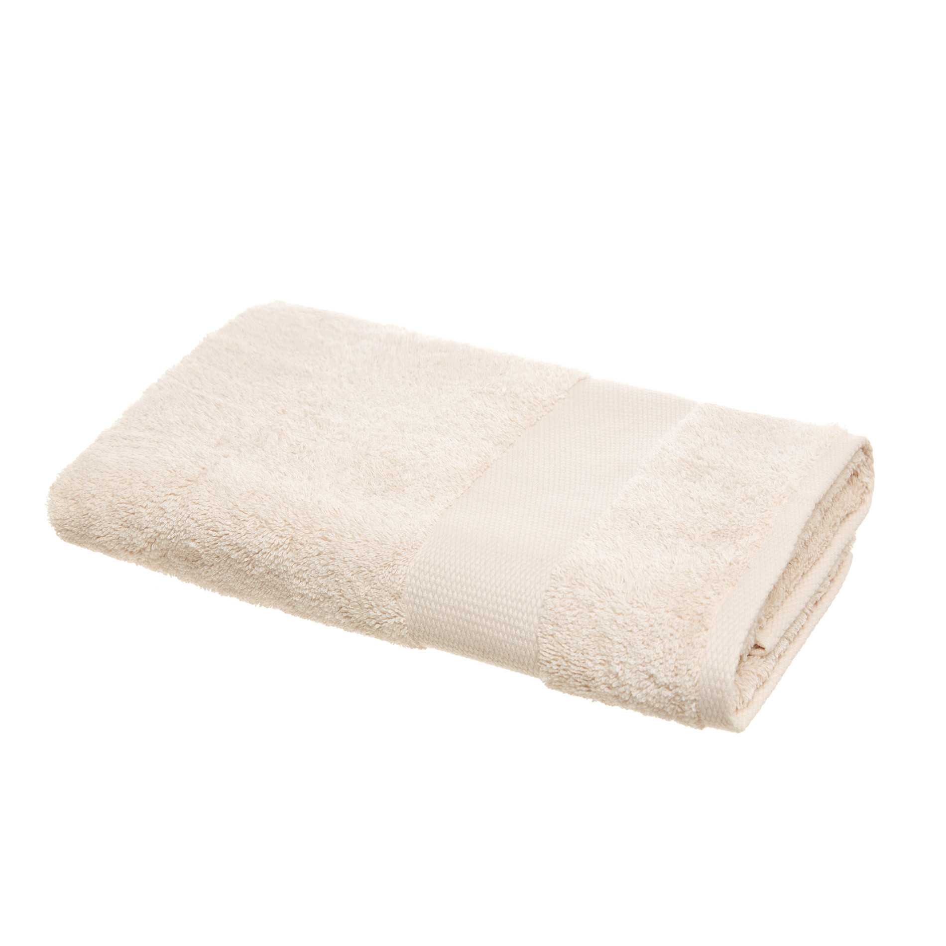 Asciugamano spugna di puro cotone Zefiro, Beige torrone, large image number 1