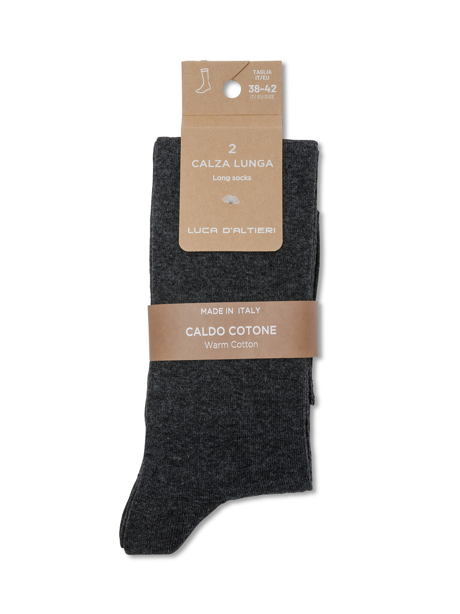 Set of 2 socks, Grey, large image number 0