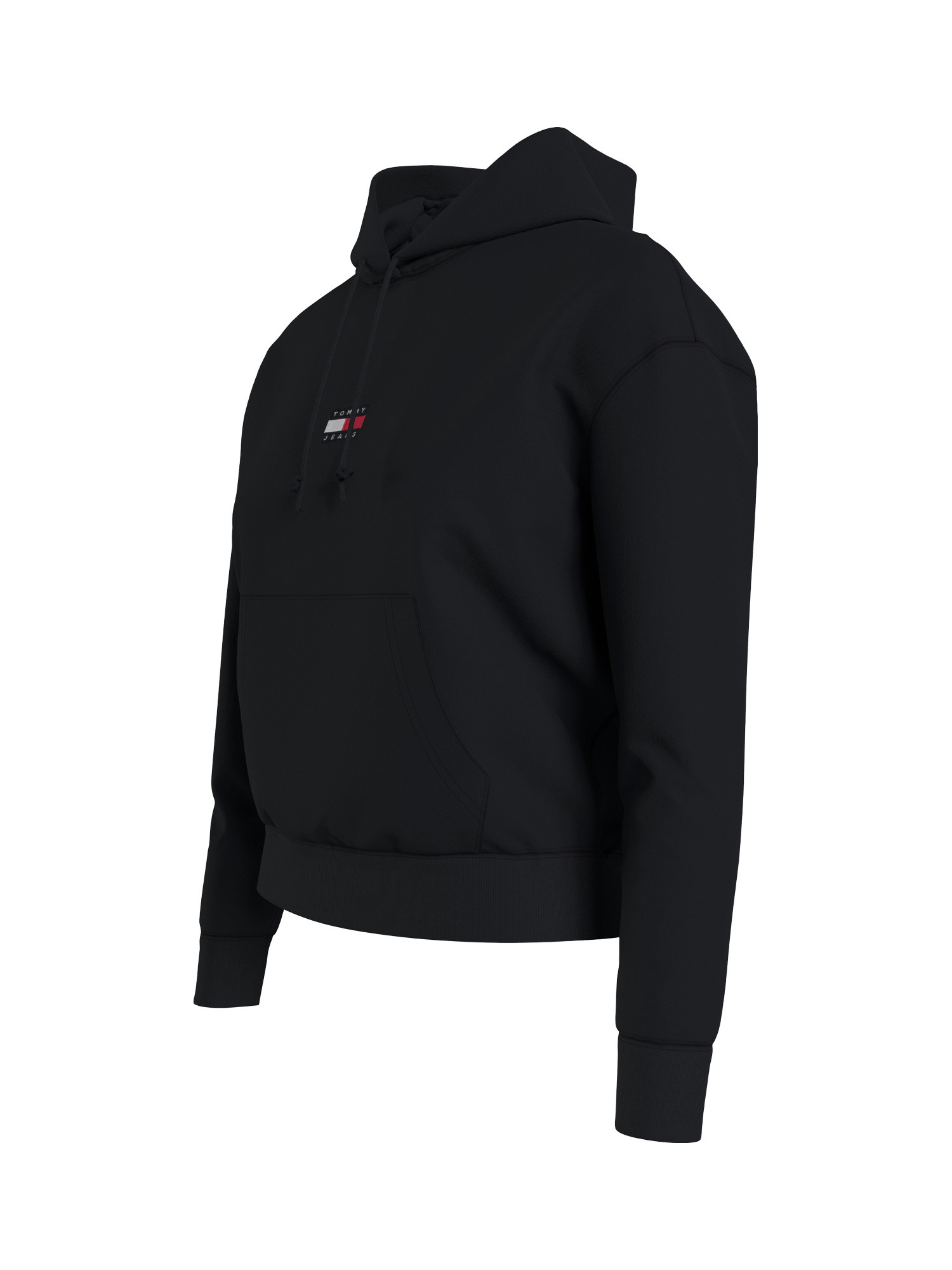 Tommy Jeans - Cotton hooded sweatshirt, Black, large image number 3