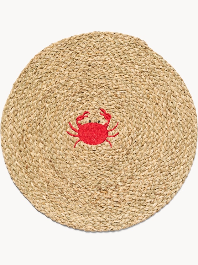 Tovaglietta ricamata a tema marino