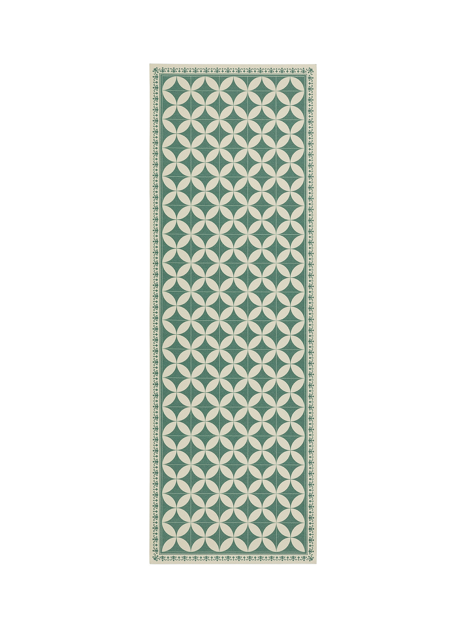 Printed PVC kitchen mat, Green, large image number 0