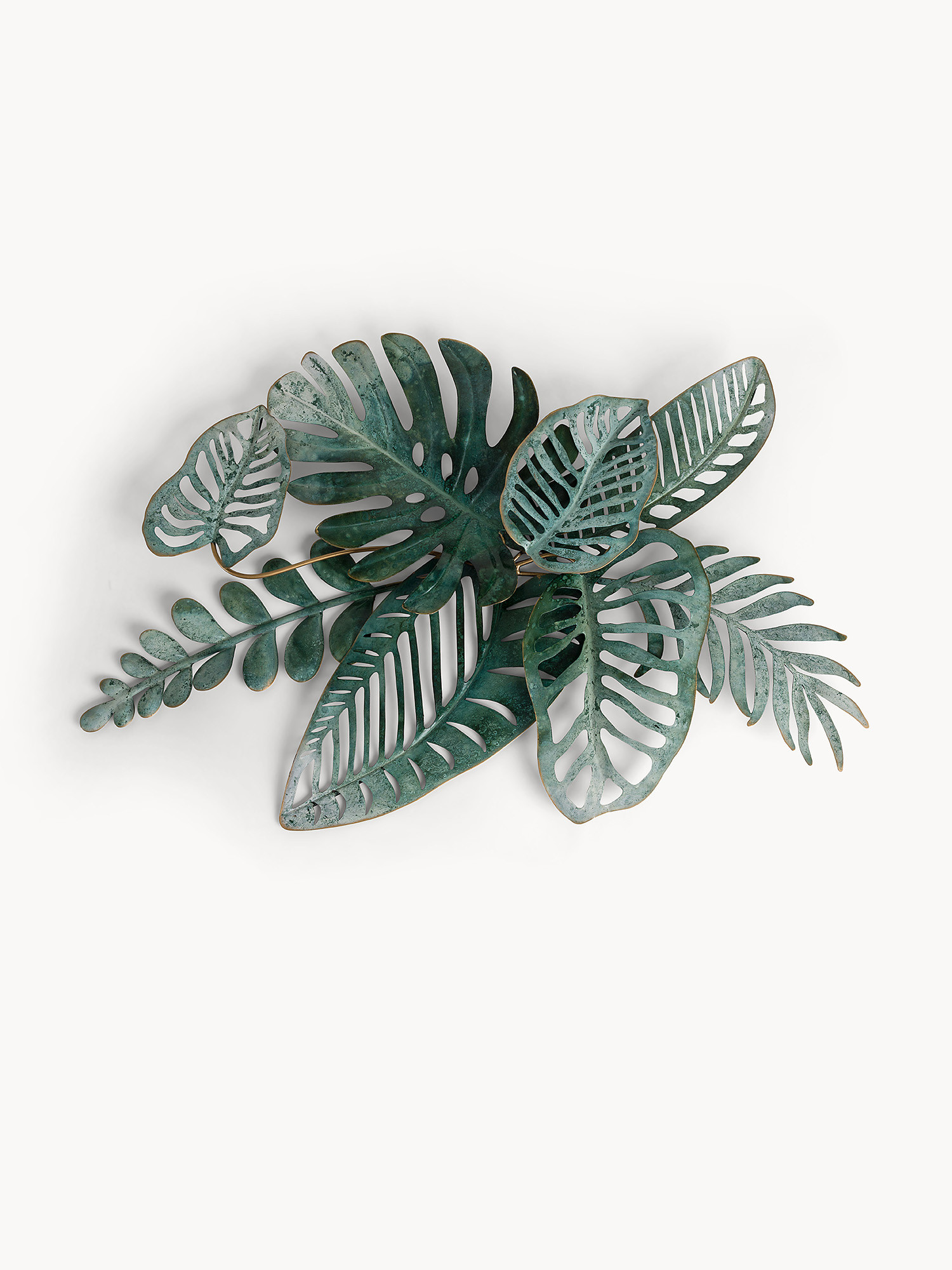 Decorazione da muro decorata a mano, Verde, large image number 0