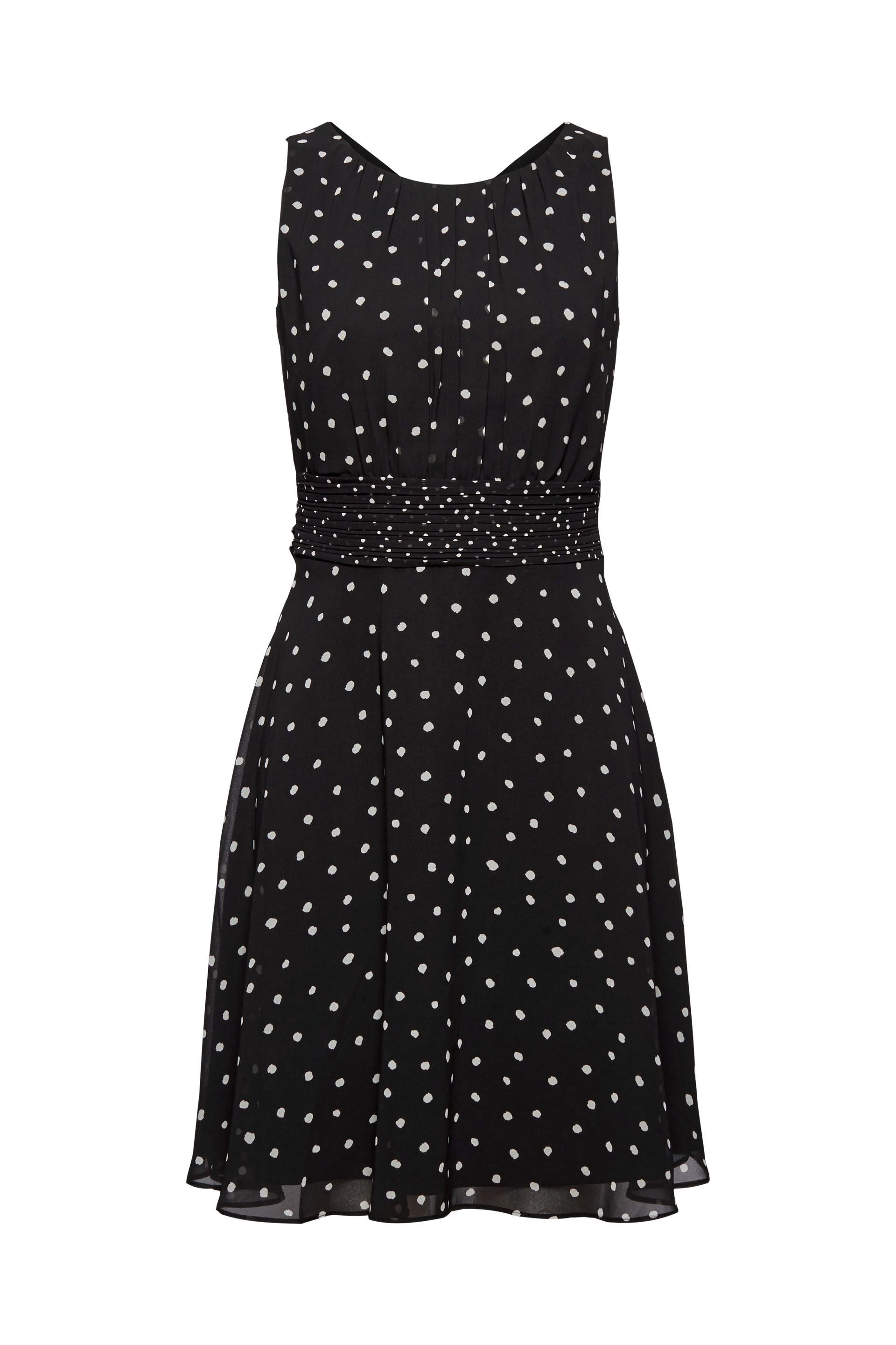 Esprit - Polka dot dress, Black, large image number 0