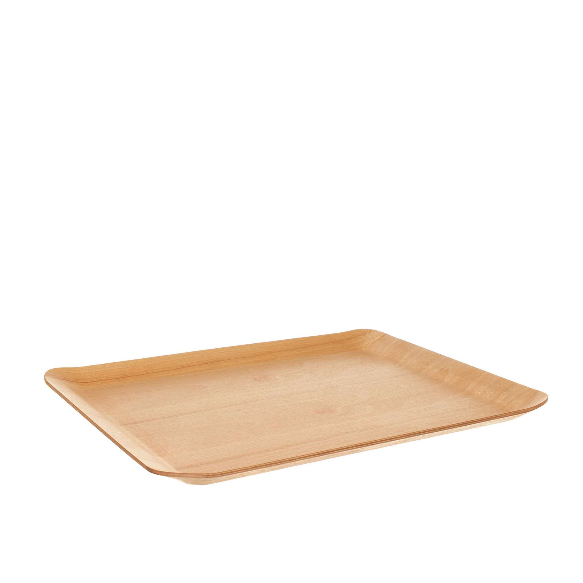 Birch wood tray, Natural, large image number 0