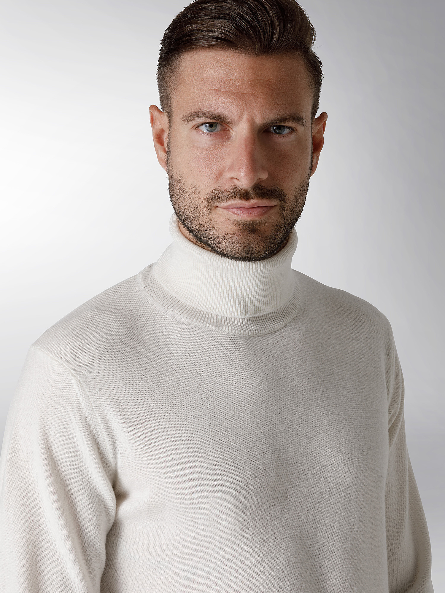 Coin Cashmere - Turtleneck in pure cashmere, White, large image number 3