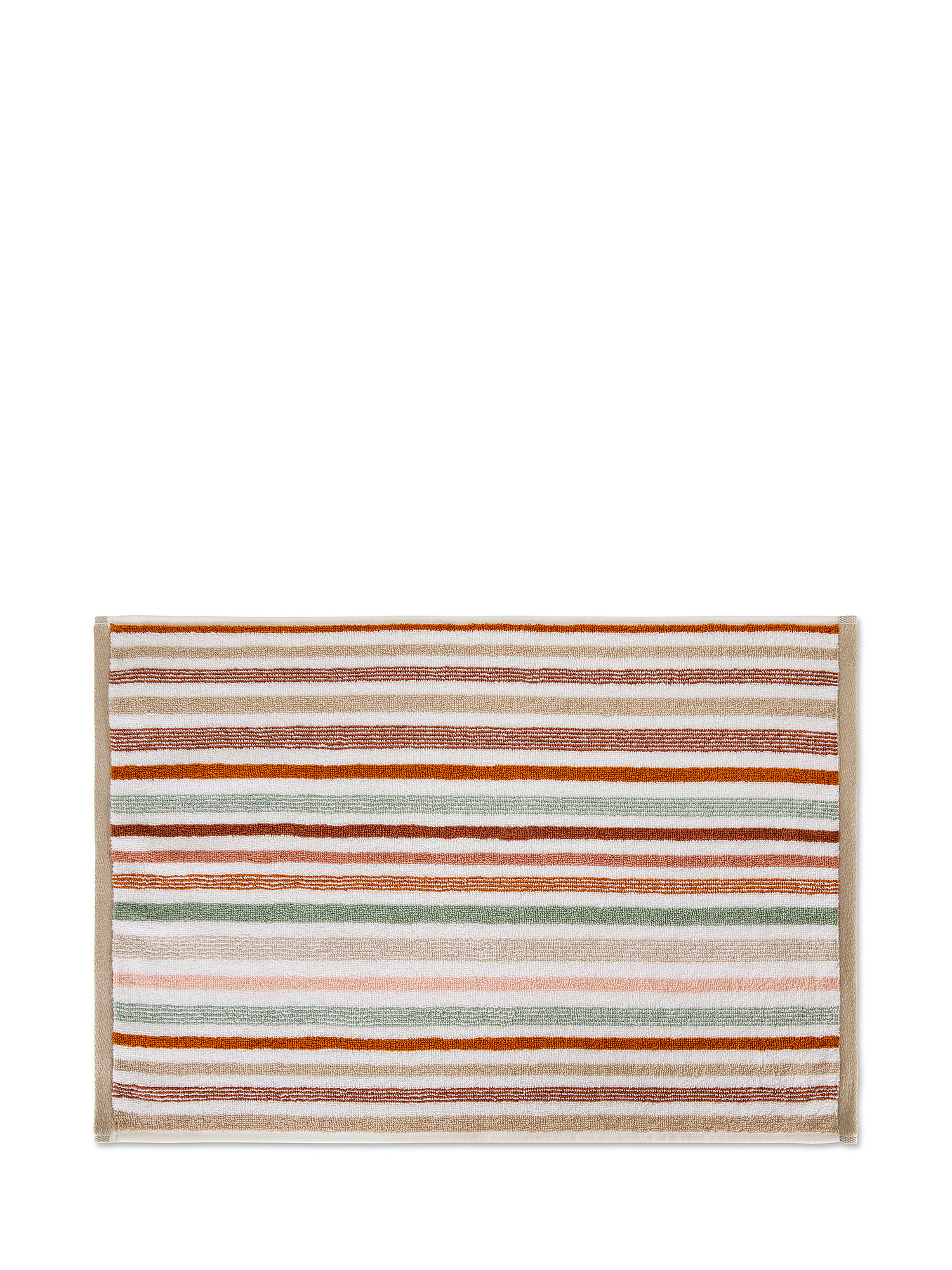 Asciugamano cotone jacquard motivo a righe, Multicolor, large