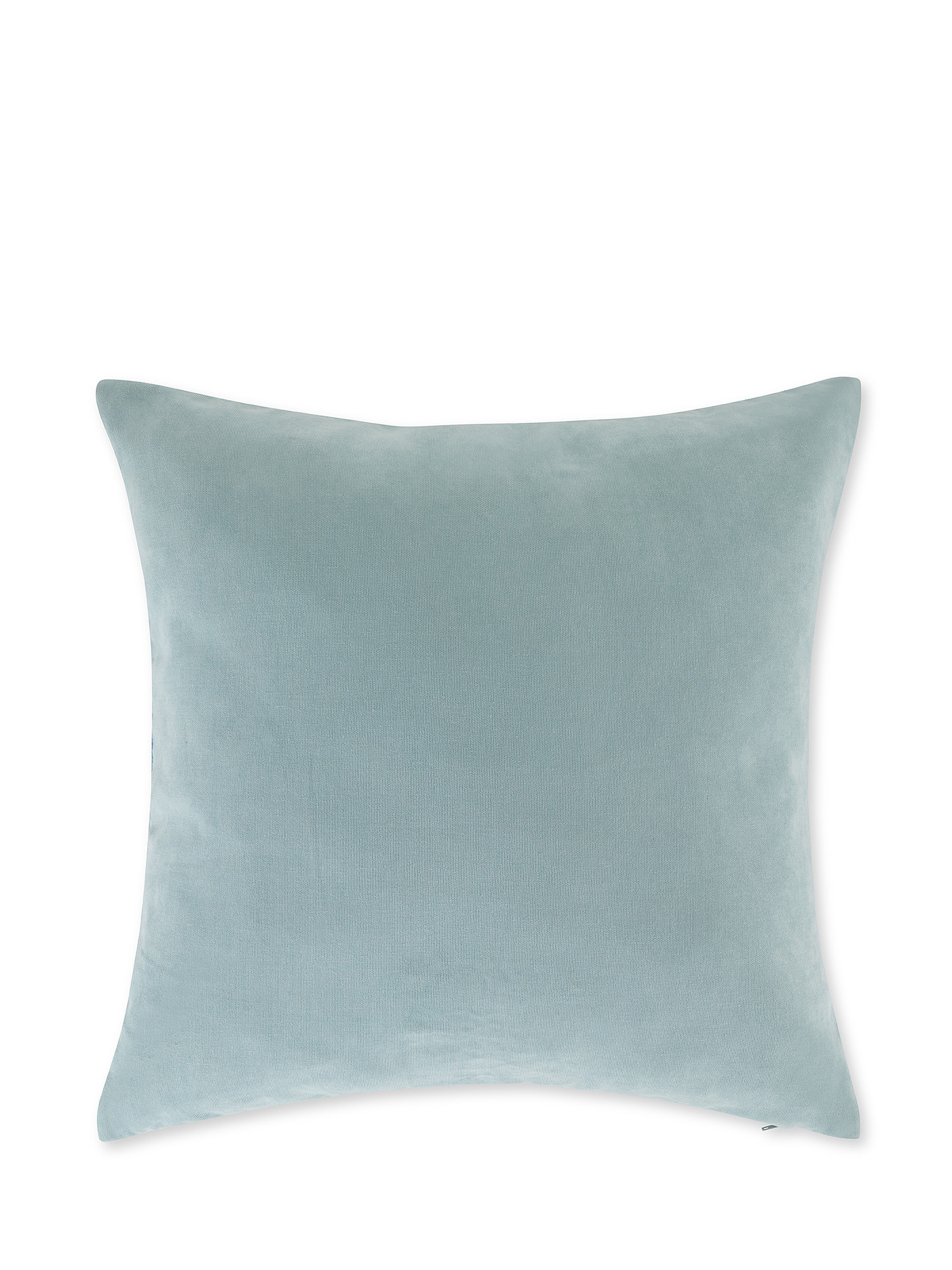 Geometric jacquard cushion 50x50cm, Blue, large image number 1