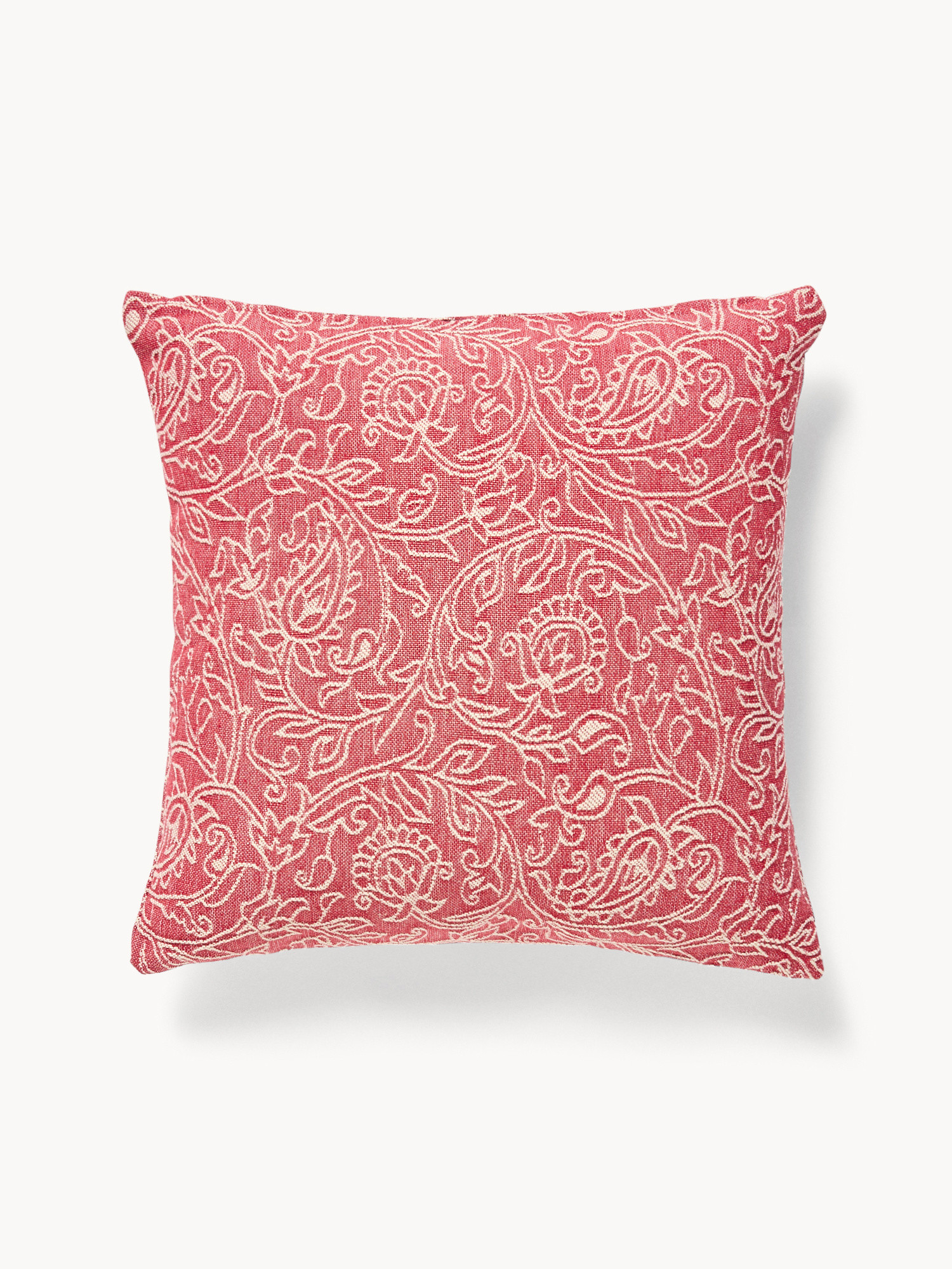 50x50 cm cotton jacquard cushion, Red, large image number 0