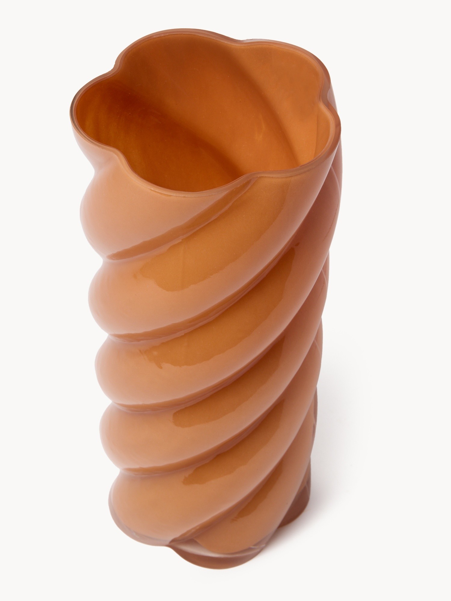 Vaso in vetro, Marrone, large image number 1