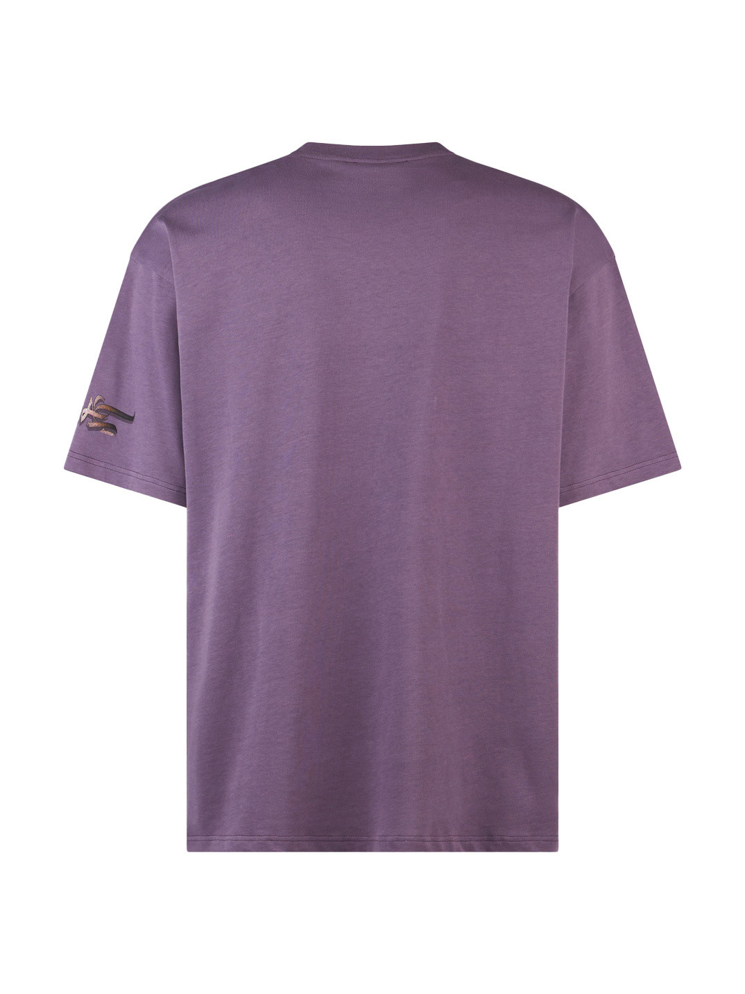 Phobia - Cotton T-shirt with shark print, Purple, large image number 1