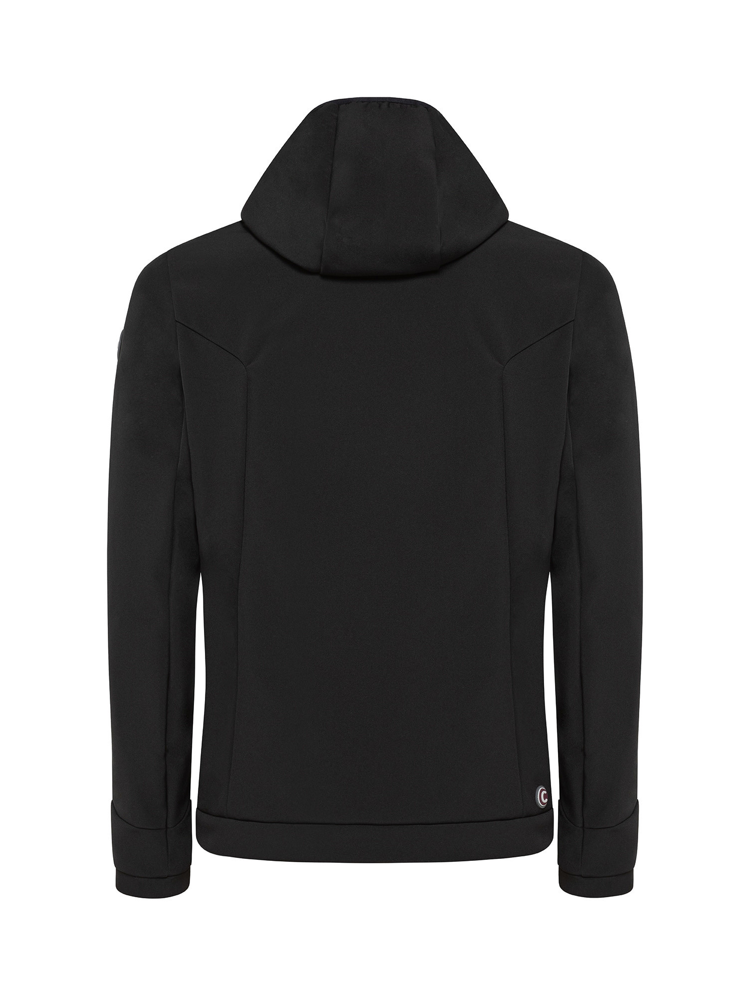 Hoodie jacket in soft three-layer fabric, Black, large image number 1