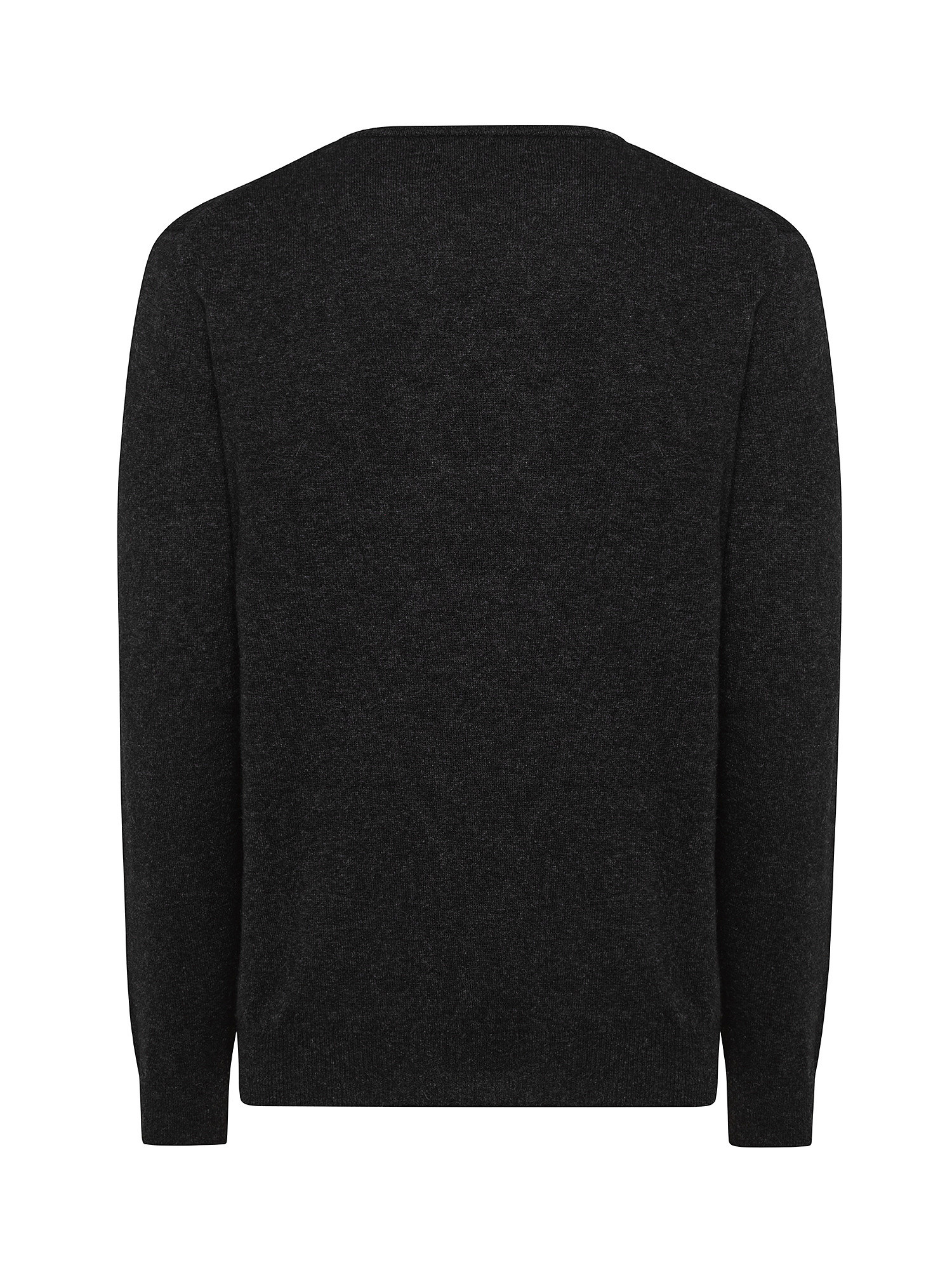 Cashmere Blend crewneck sweater with noble fibers, Anthracite, large image number 1