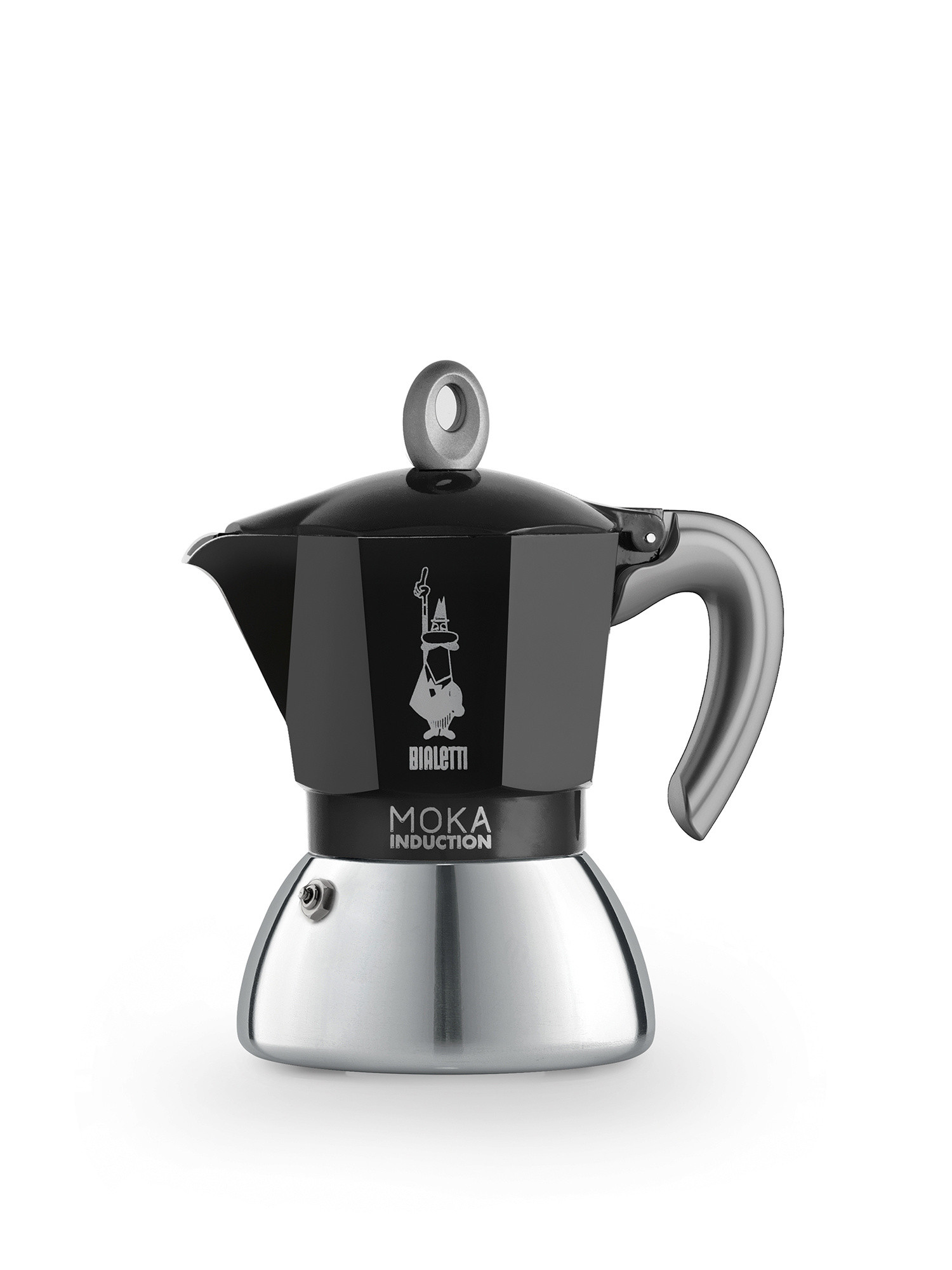 Bialetti - Moka Induction 4 cups, Black, large image number 0