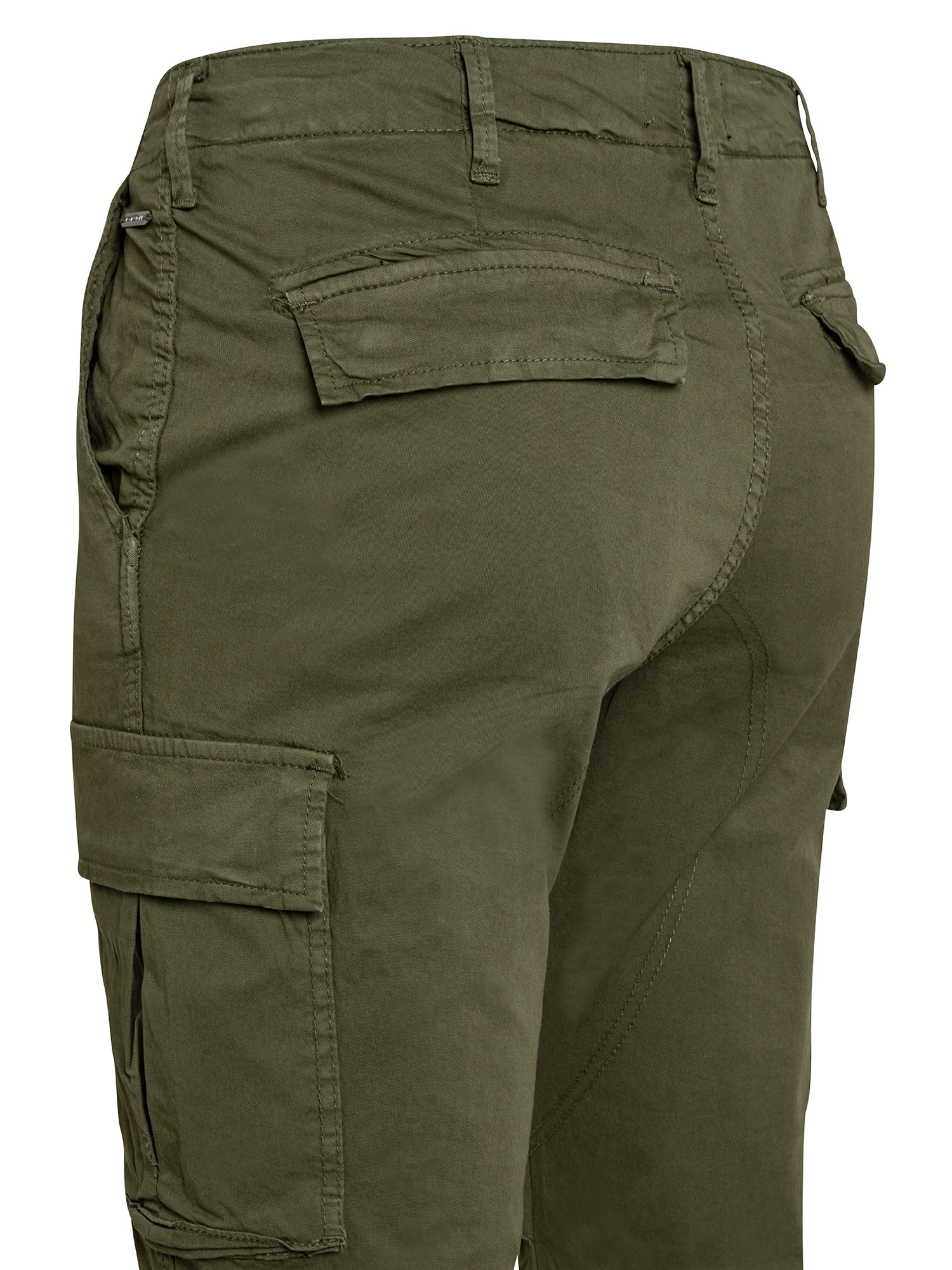 Cargo pants with side pockets, Green, large image number 2