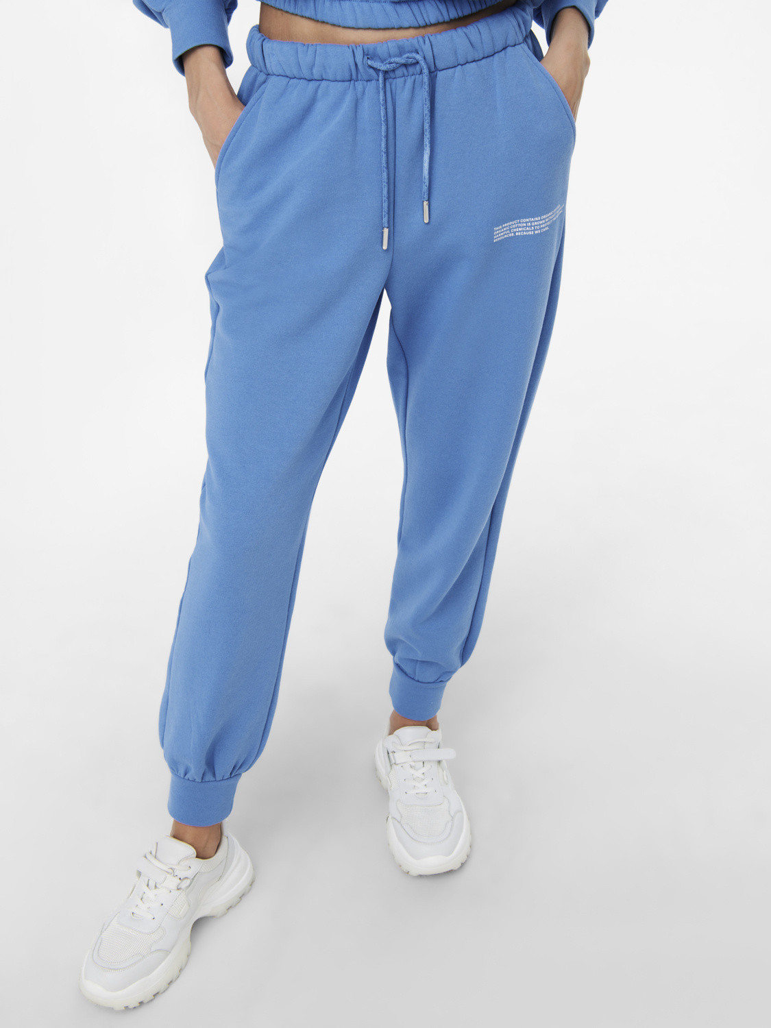 Pantaloni tuta donna, Azzurro, large image number 3