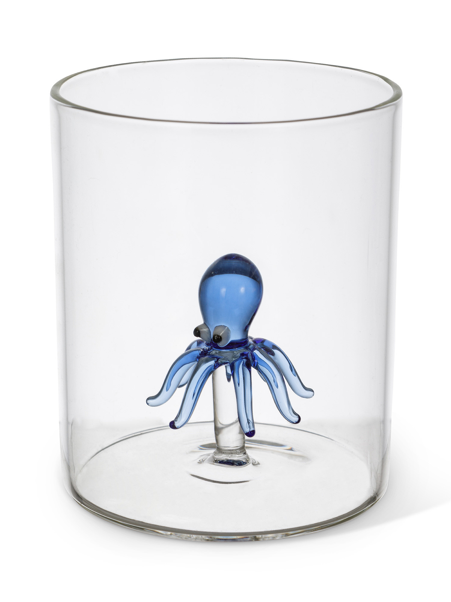 Glass tumbler with octopus detail, Transparent, large image number 1