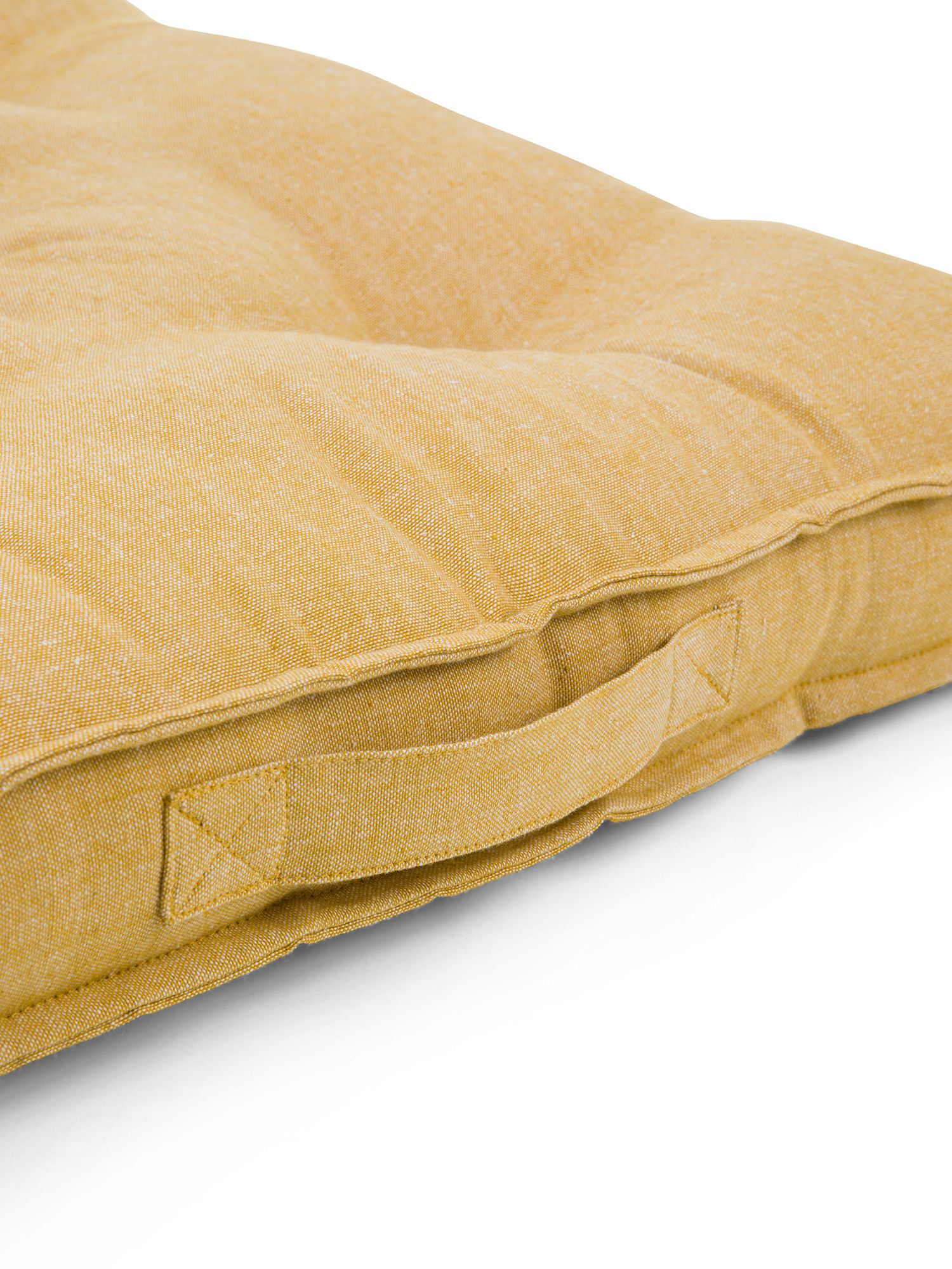 Cuscino in tessuto a materasso, Giallo Ocra, large image number 2