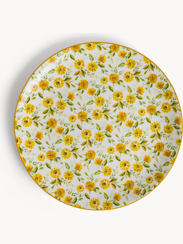 New bone china serving plate sunflowers