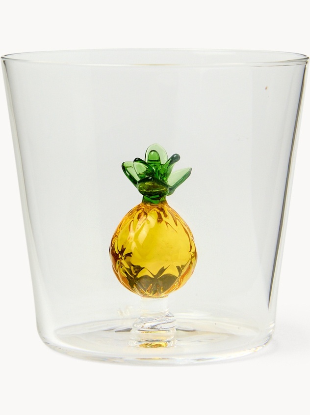 Bicchiere in vetro borosilicato dettaglio anans