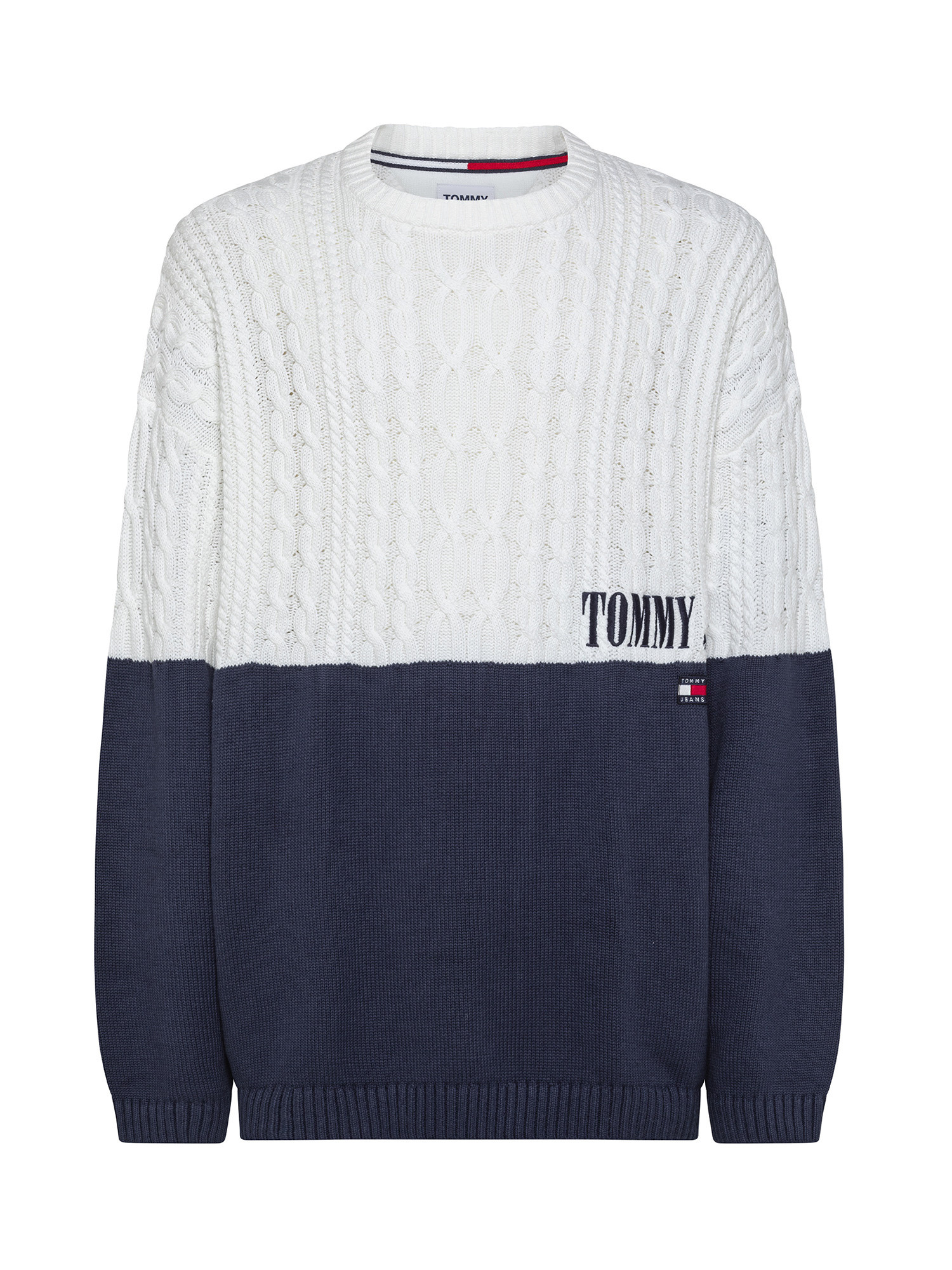 Color block pullover, White, large image number 0