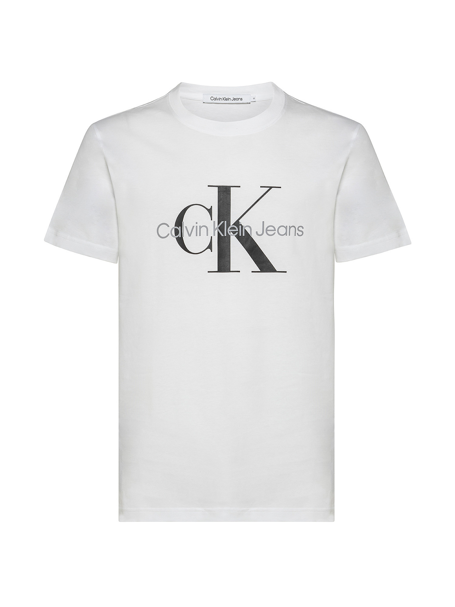 Cotton T-shirt with logo, White, large image number 0