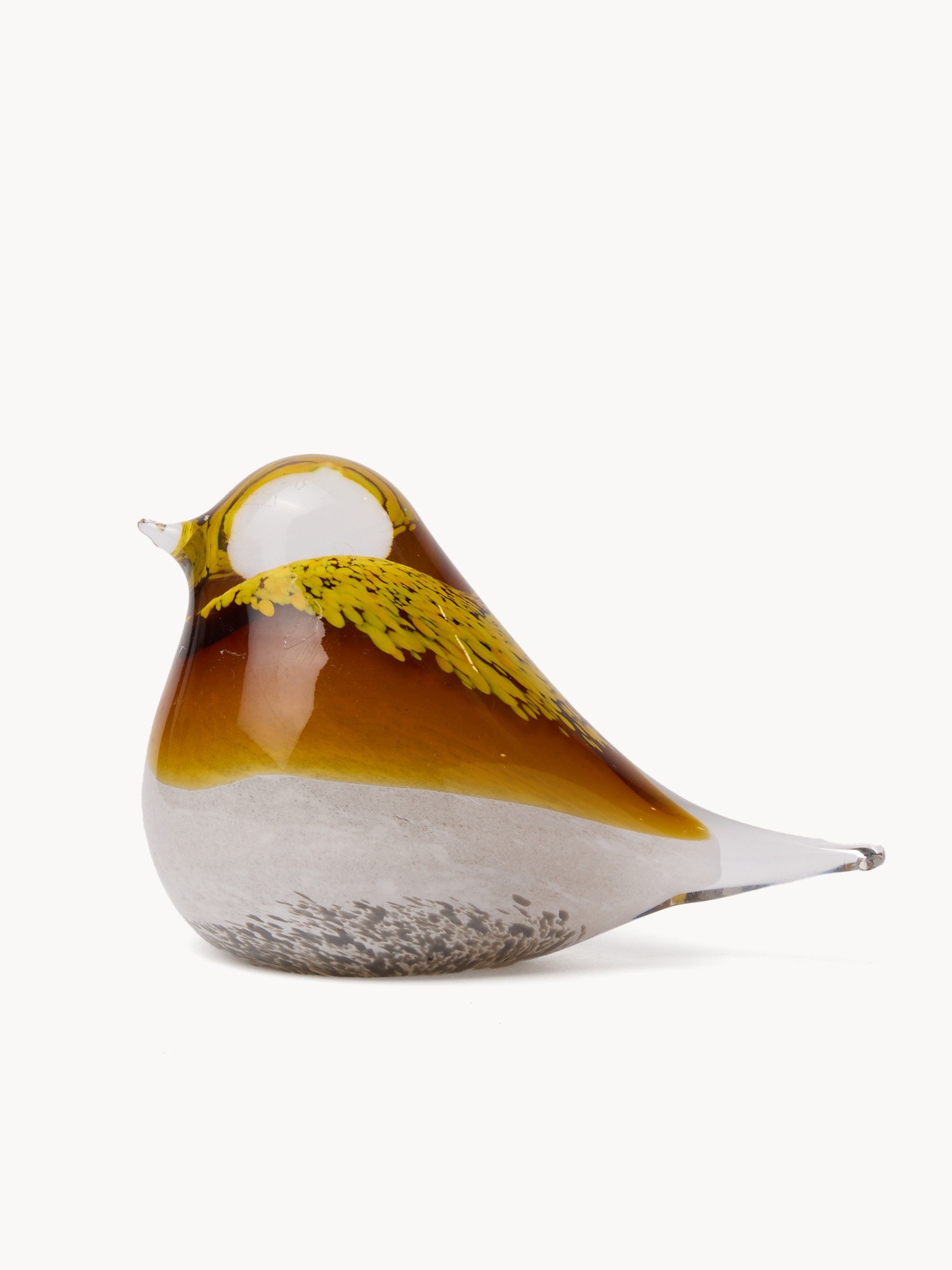 Colored glass ornament, Orange Amber, large image number 0