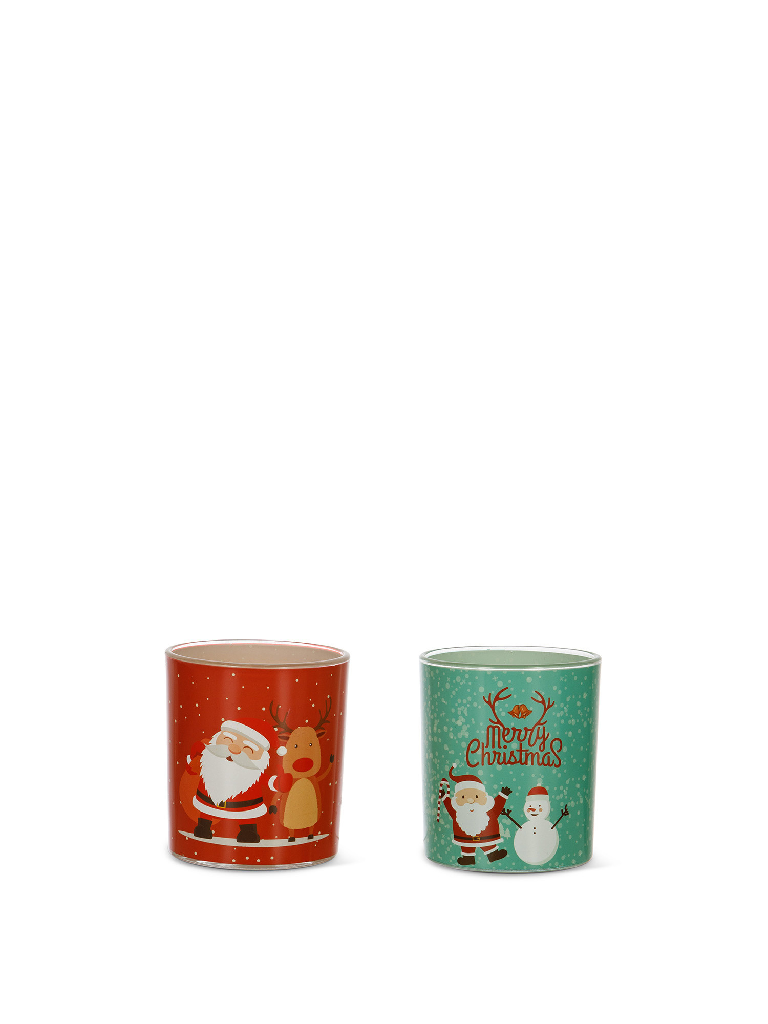 Glass tumbler with Christmas motif, Multicolor, large image number 0