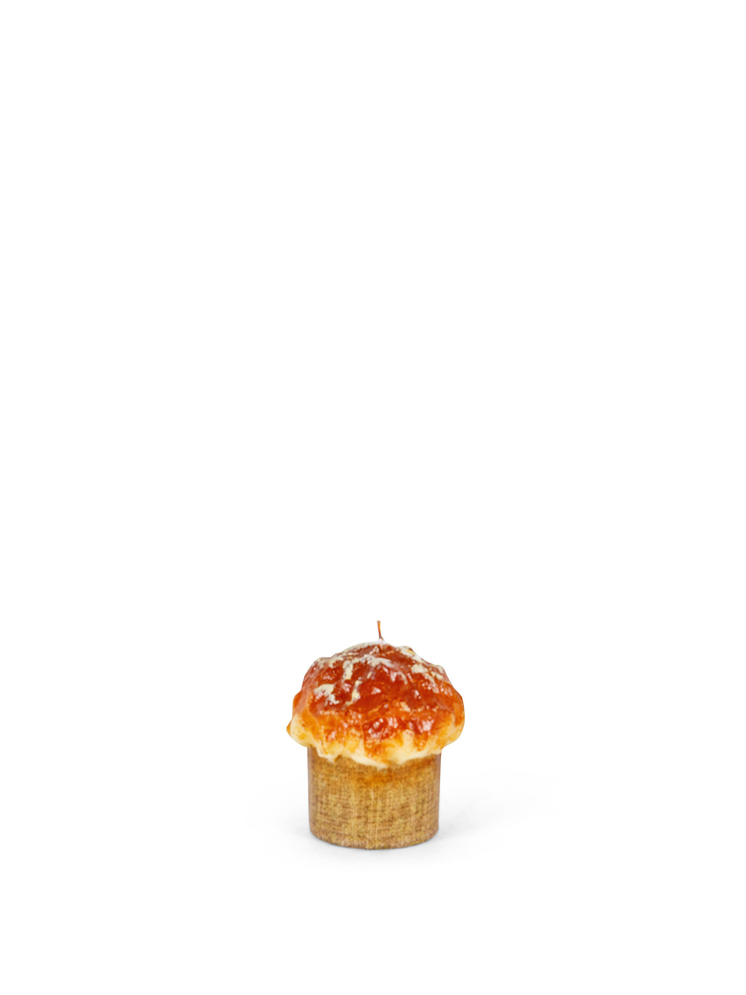 Candle in the shape of a small panettone, Light Brown, large image number 0