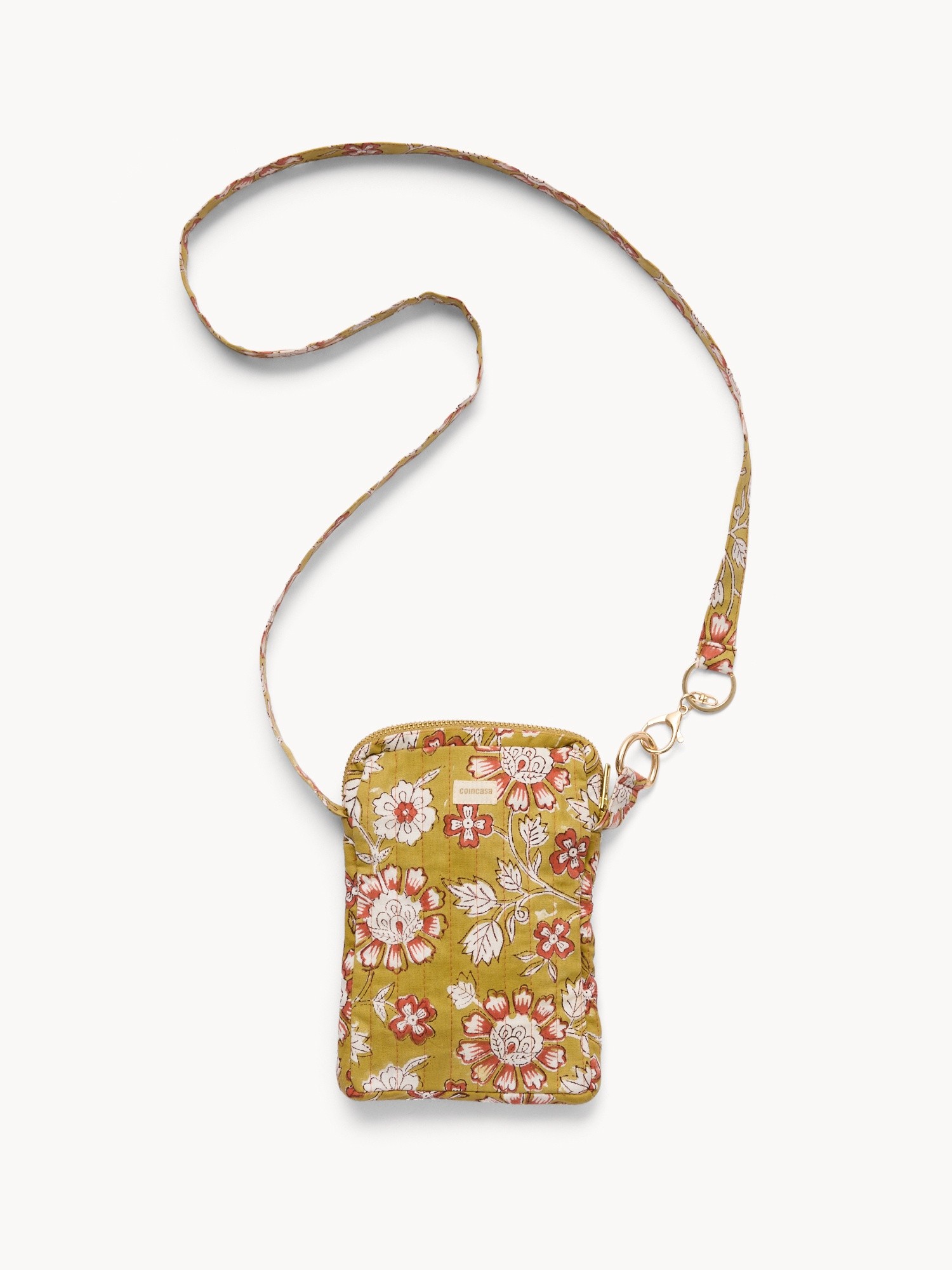 Porta cellulare in tessuto stampato, Multicolor, large image number 1