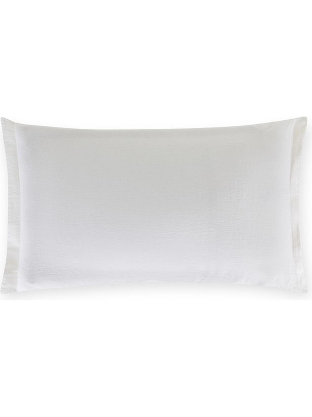 Zefiro plain color linen and cotton pillowcase