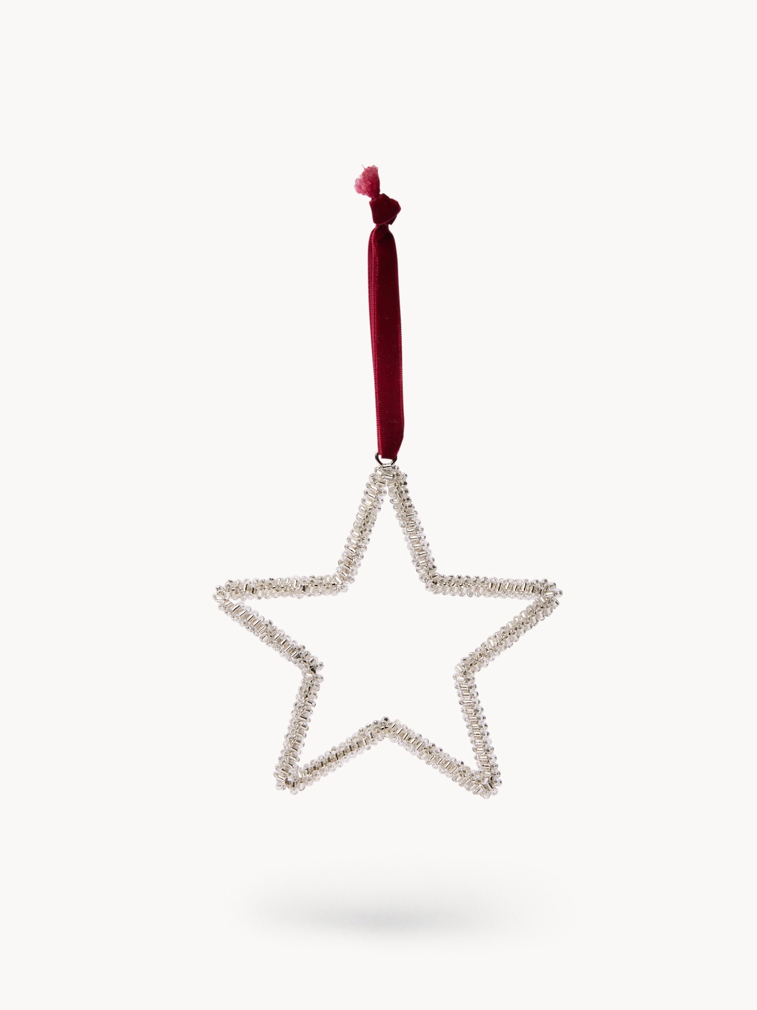Glass tree decoration, White, large image number 0