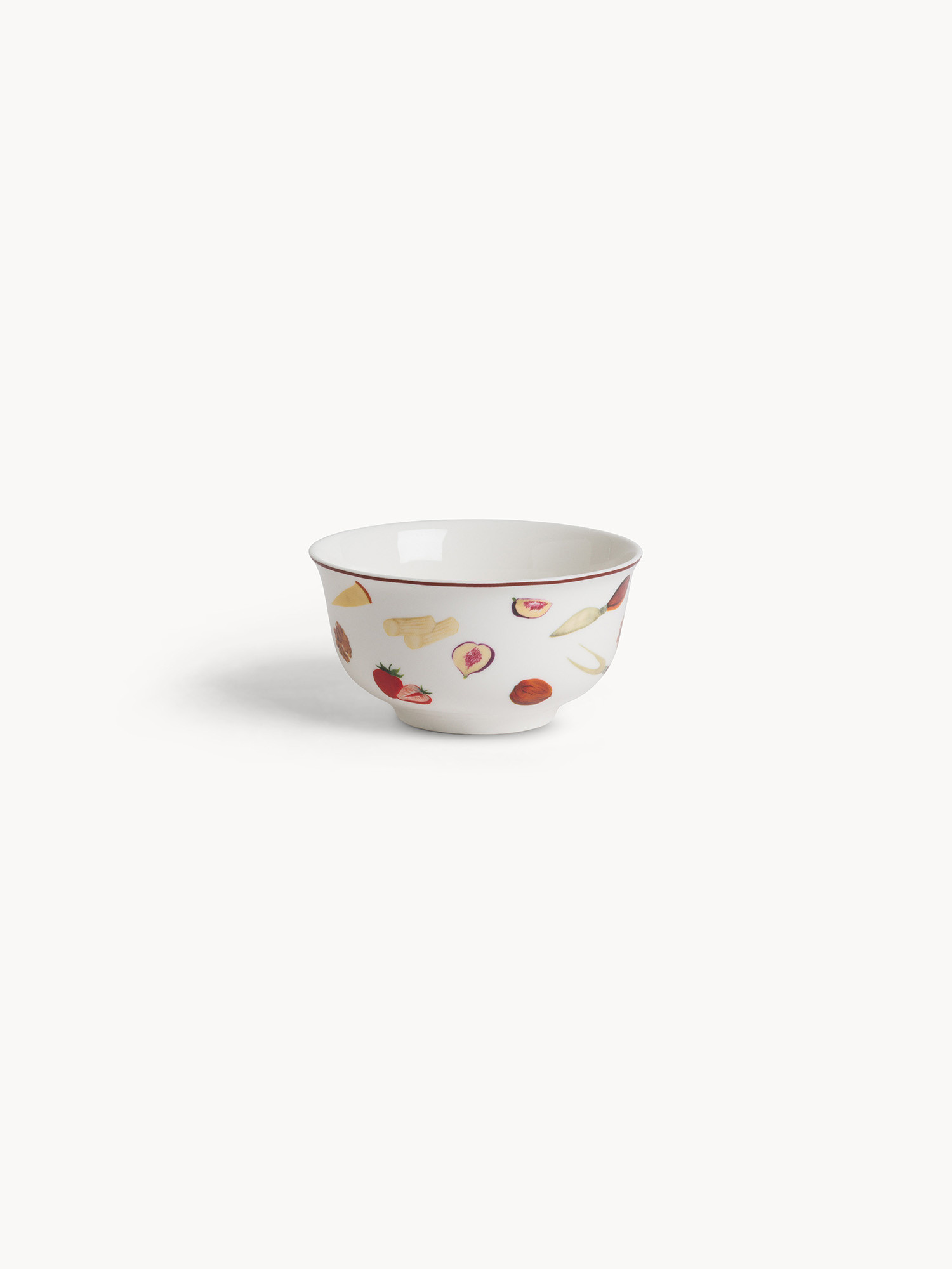 New bone china bowl with cheese motif, Multicolor, large image number 0