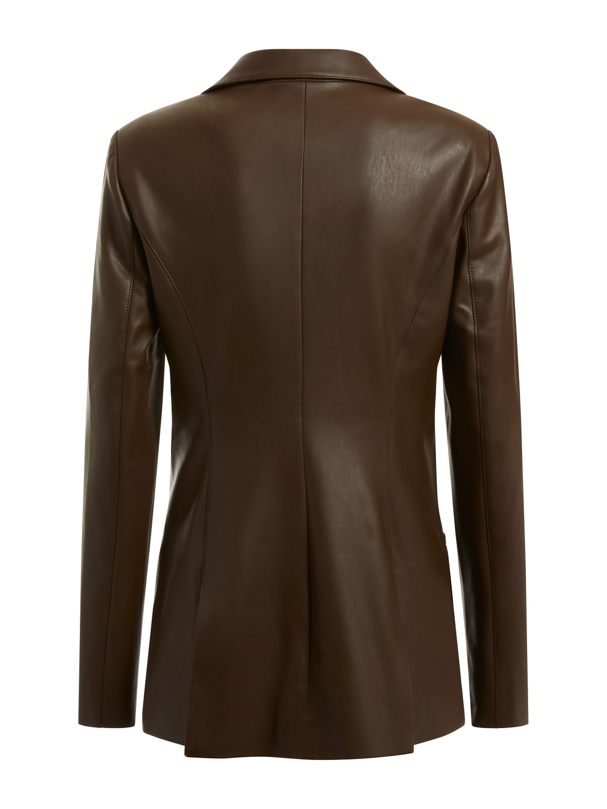 Faux leather blazer, Brown, large image number 1