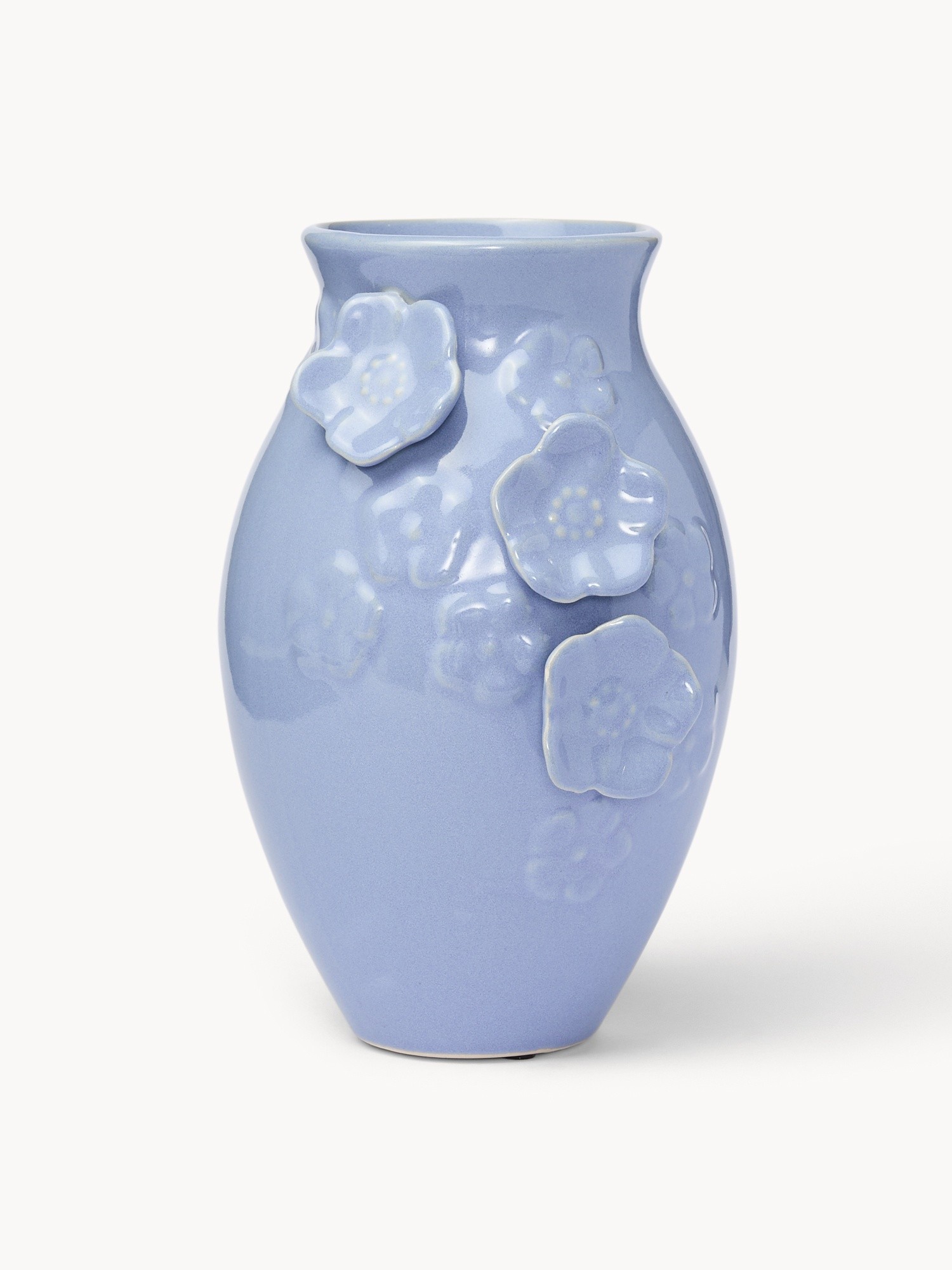 Vaso in ceramica artigianale vietnamita, Blu, large image number 0