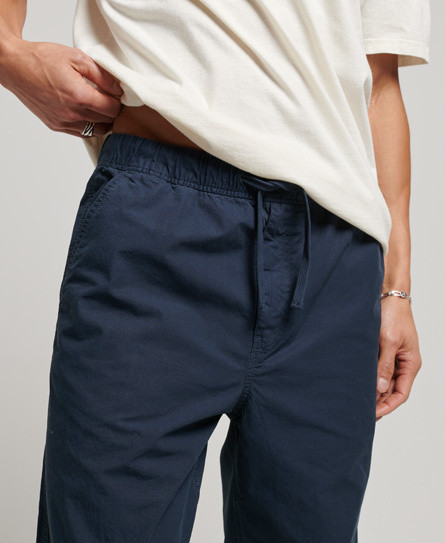Superdry Cotton Canvas Trousers, Blue, large image number 2