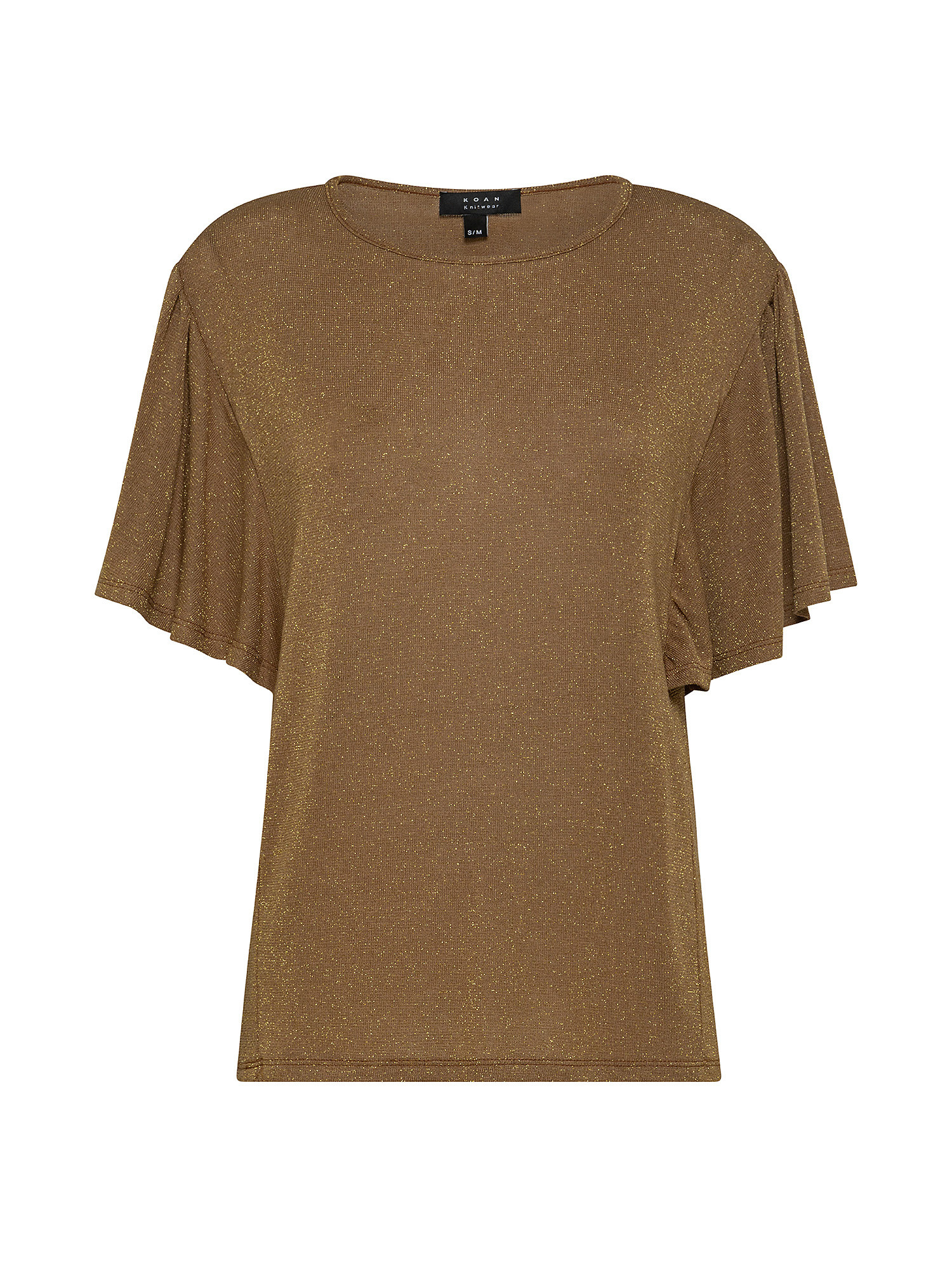 Bat sleeve T-shirt, Brown, large image number 0